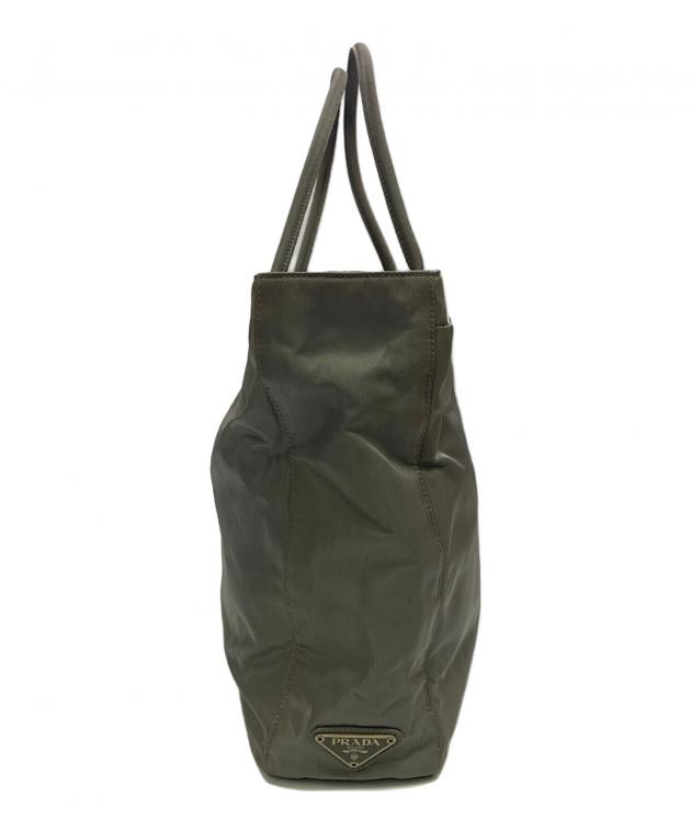 中古・古着通販】PRADA (プラダ) PRADA グレー ハンドバッグ グレー