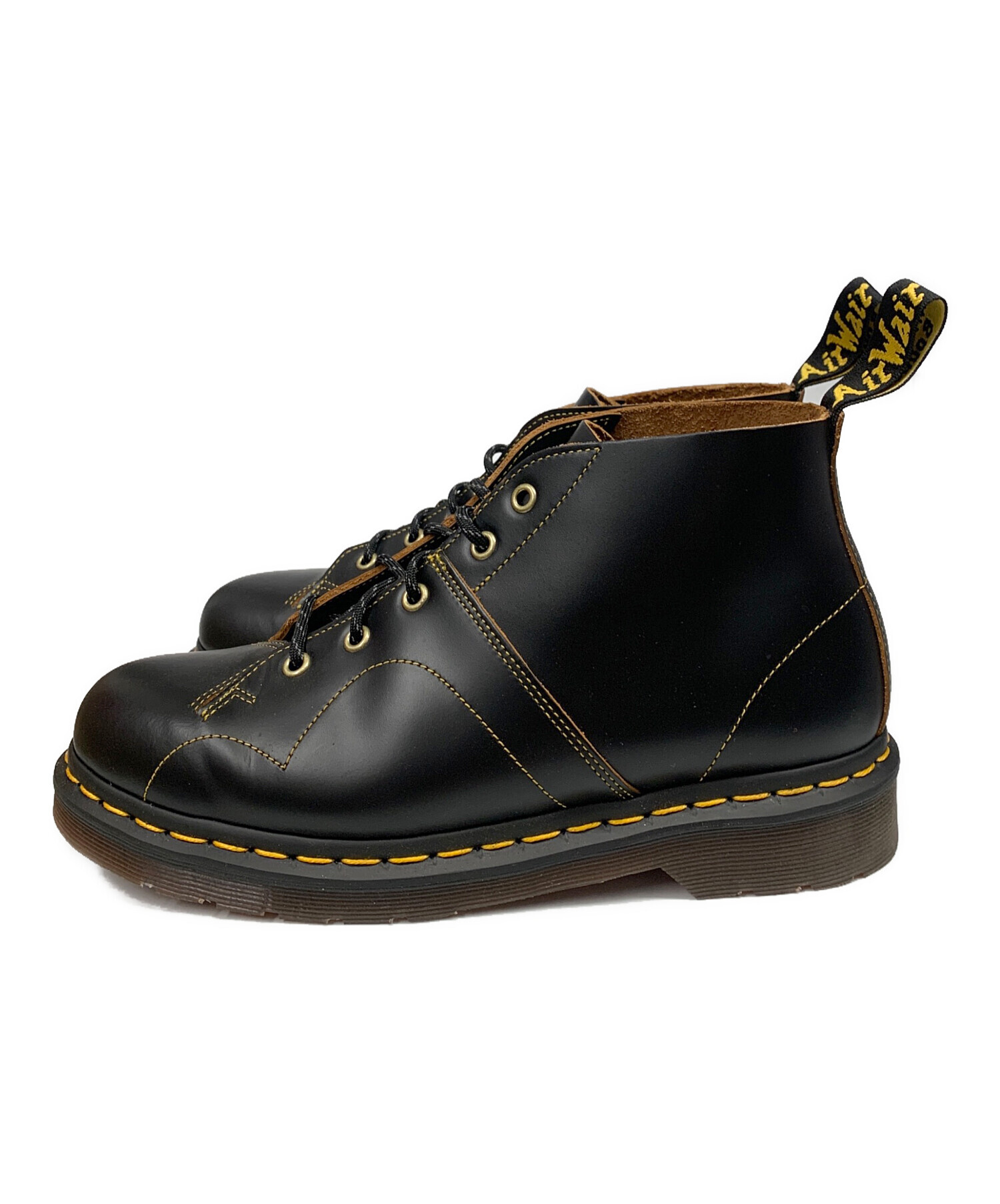 【美品】  Dr.Martens / ドクターマーチン | CHURCH モンキー ブーツ / 16054001 | UK8 | ブラック/イエロー | メンズ 中古・古着通販】Dr.Martens (ドクターマーチン) Dr.Martens ブラック