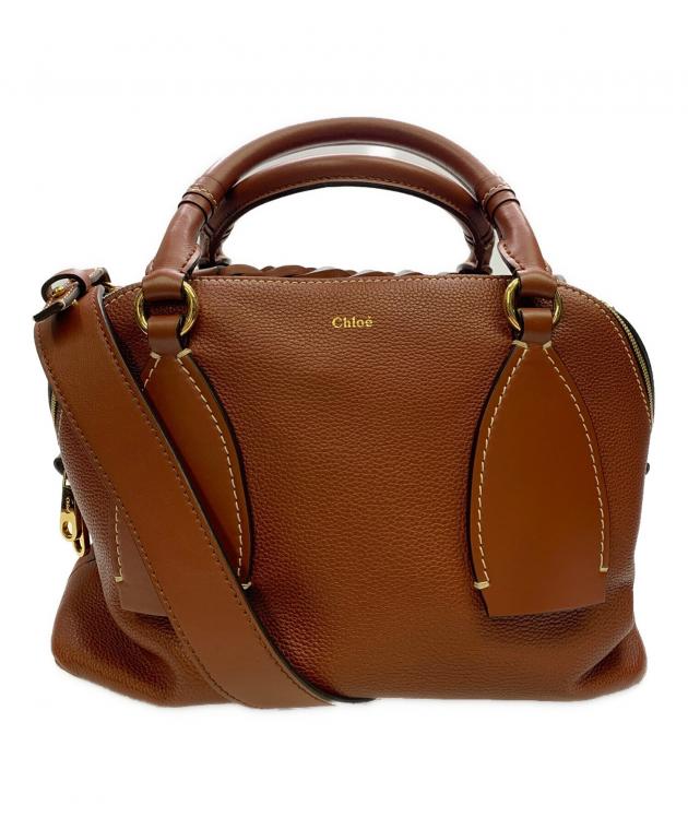 Chloe ダリアミニ ショルダーバッグ ブラウン 中古・古着通販】Chloe (クロエ) Chloe ダリア ブラウン 2WAYバッグ