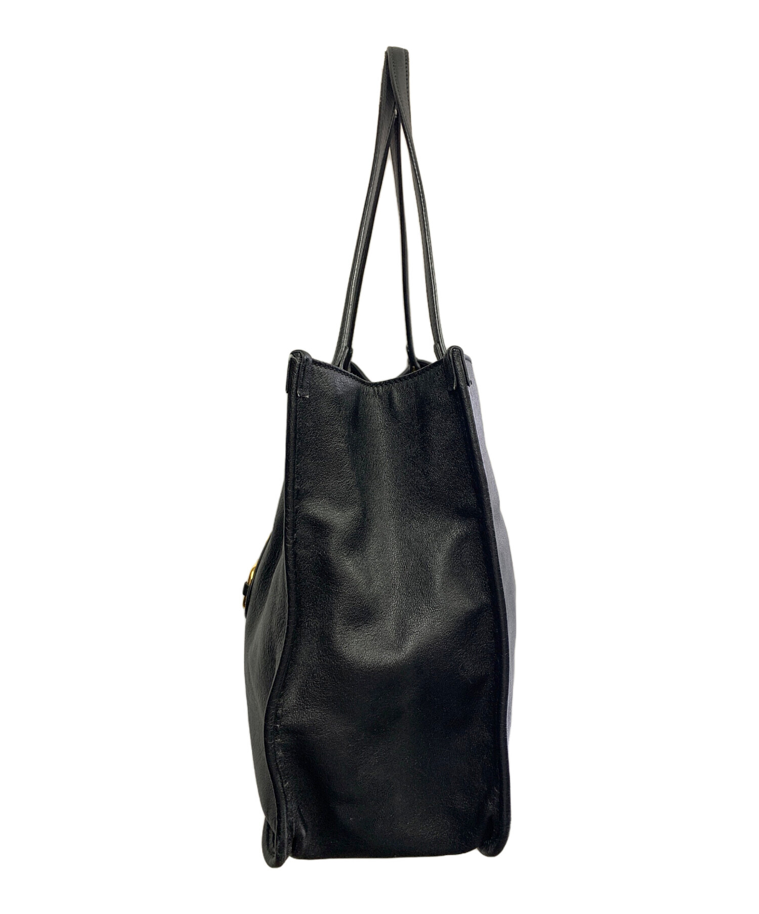 わ*読様 GUCCI ホースビット柄 トートバッグ ブラック 中古・古着通販】GUCCI (グッチ) GUCCI ホースビット ブラック トート