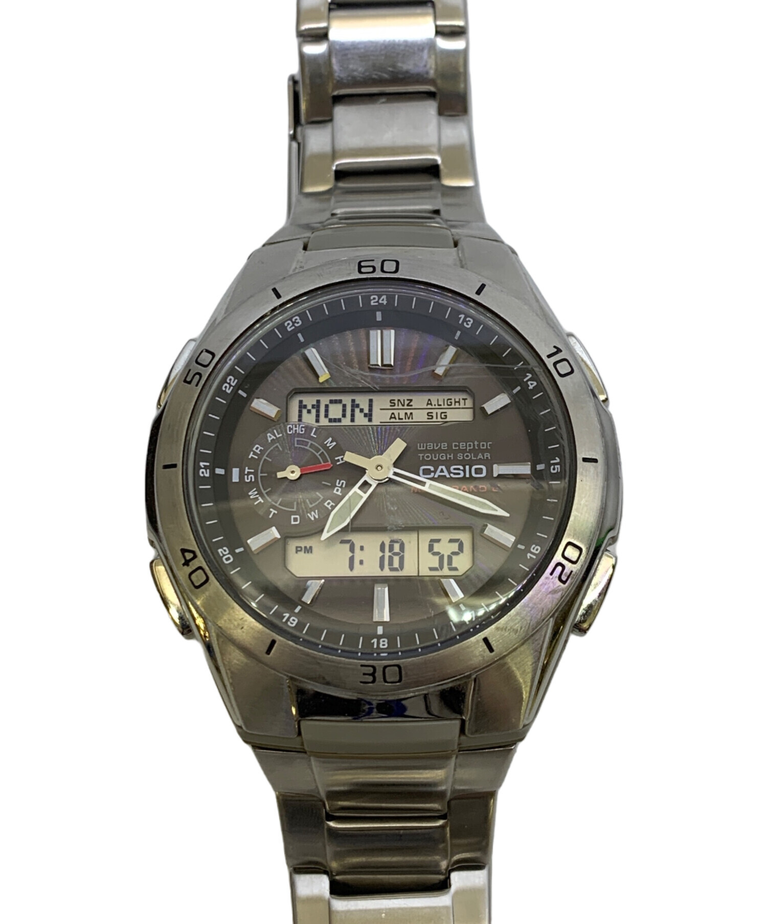 CASIO◇ソーラー腕時計_WAVE CEPTOR⁄デジアナ⁄⁄ CASIO(カシオ) ⁄ WAVE