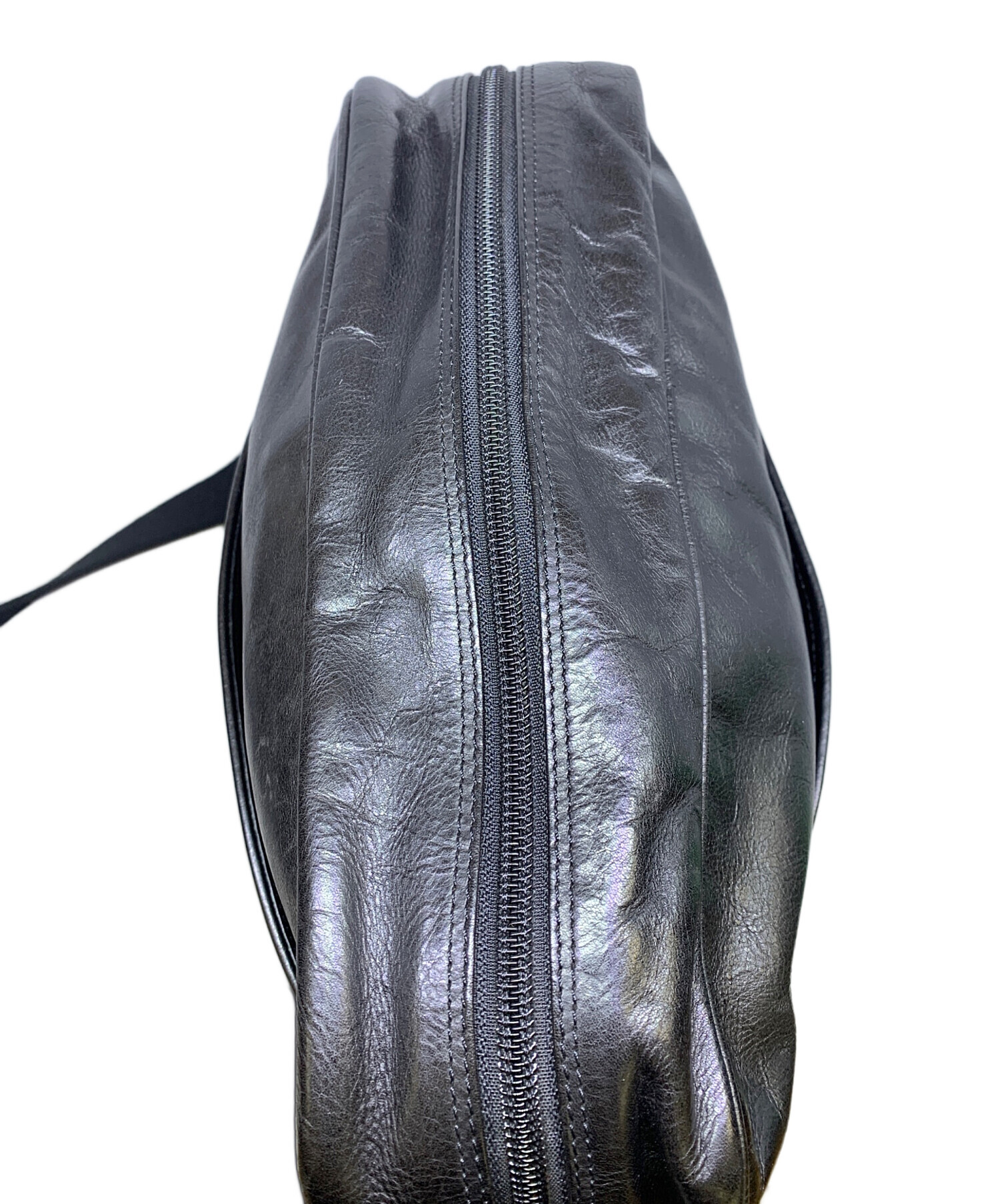 BALLY レザー ショルダーバッグ ブラック 中古・古着通販】BALLY (バリー) BALLY ブラック レザーショルダー