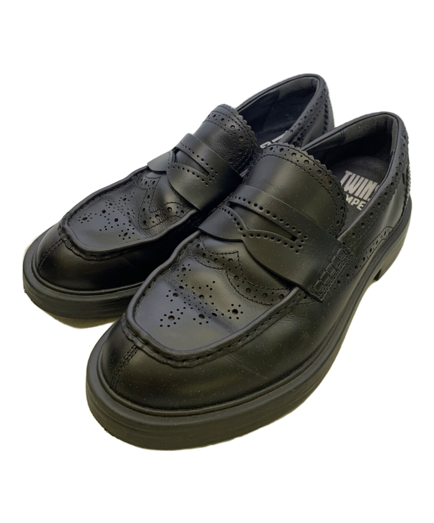 中古・古着通販】CAMPER (カンペール) TWINS ローファー ブラック