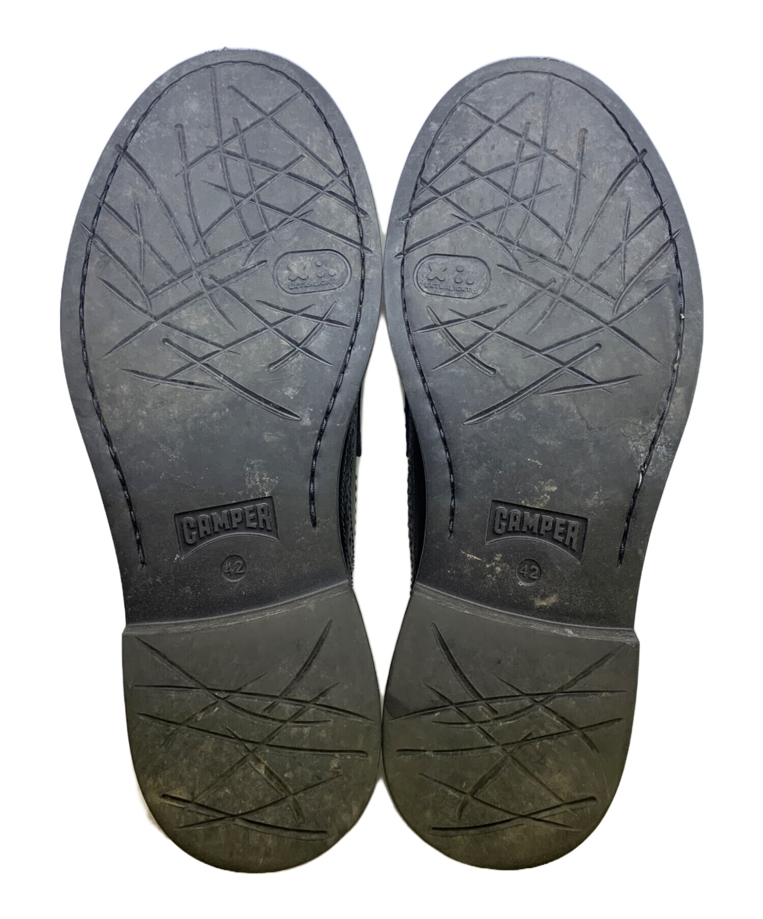 中古・古着通販】CAMPER (カンペール) TWINS ローファー ブラック