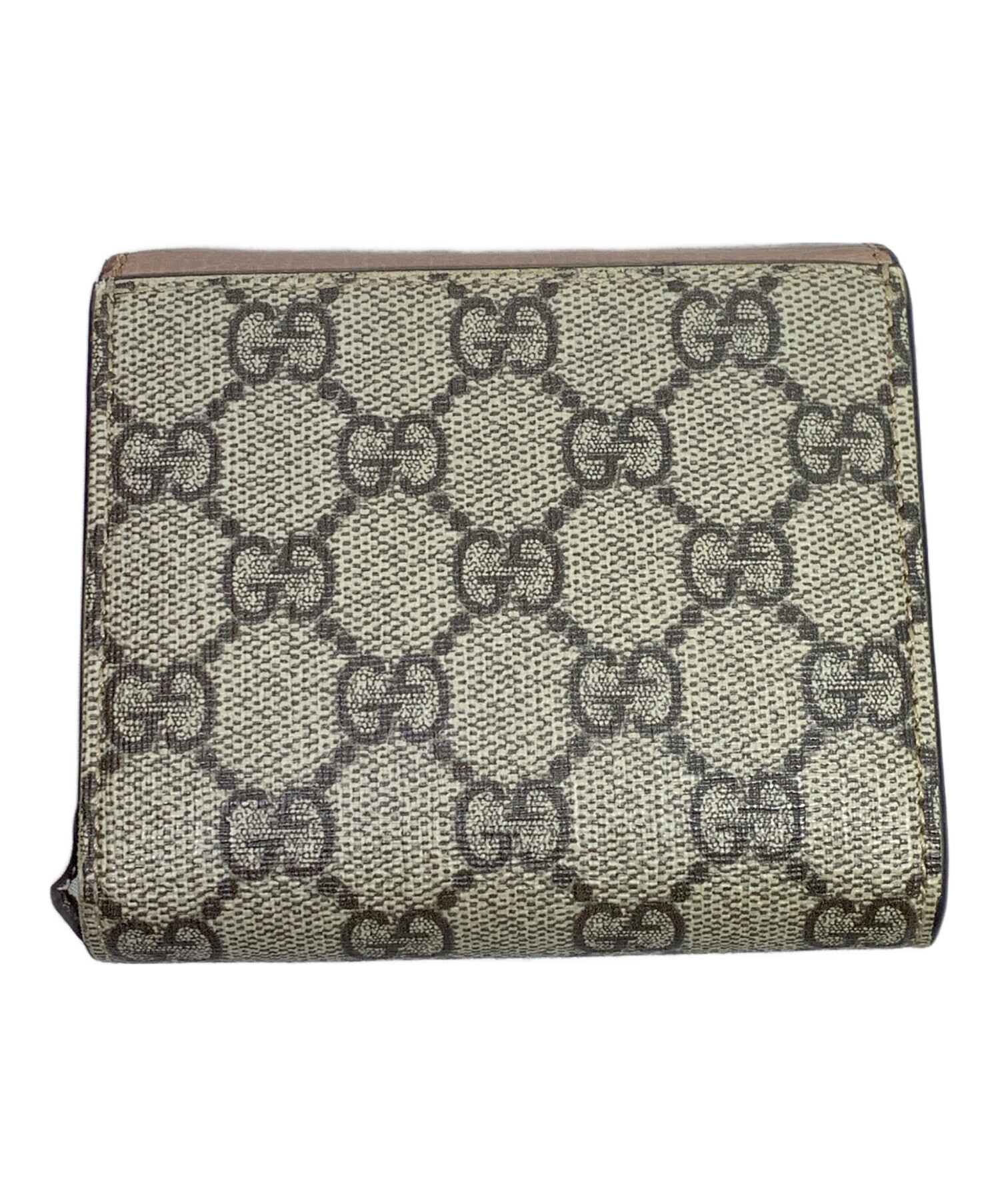 中古・古着通販】GUCCI (グッチ) GG マーモント 2つ折り財布 ベージュ