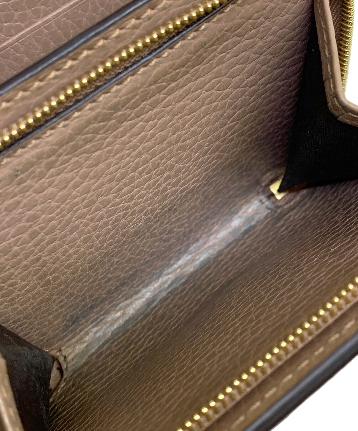 中古・古着通販】GUCCI (グッチ) GG マーモント 2つ折り財布 ベージュ
