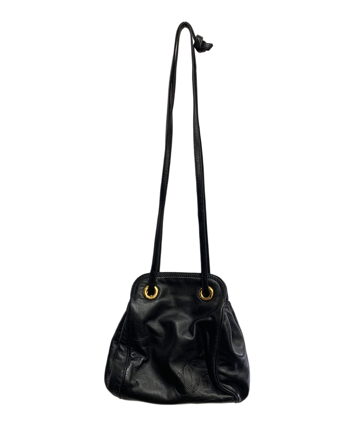 中古・古着通販】LOEWE (ロエベ) LOEWE ブラック レザーショルダー 