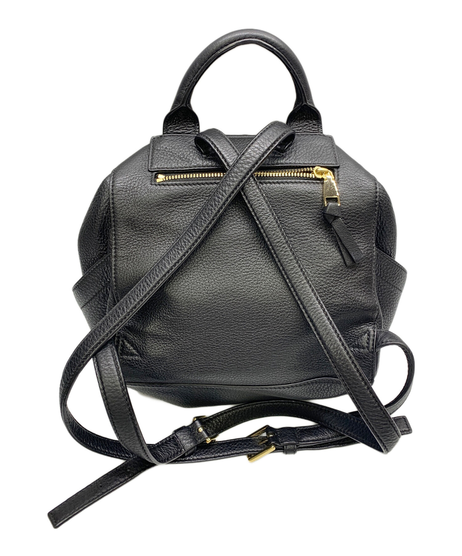TORY BURCH トリーバーチ エマーソン リュック レザー ブラック 中古・古着通販】TORY BURCH (トリーバーチ) TORY BURCH ブラック