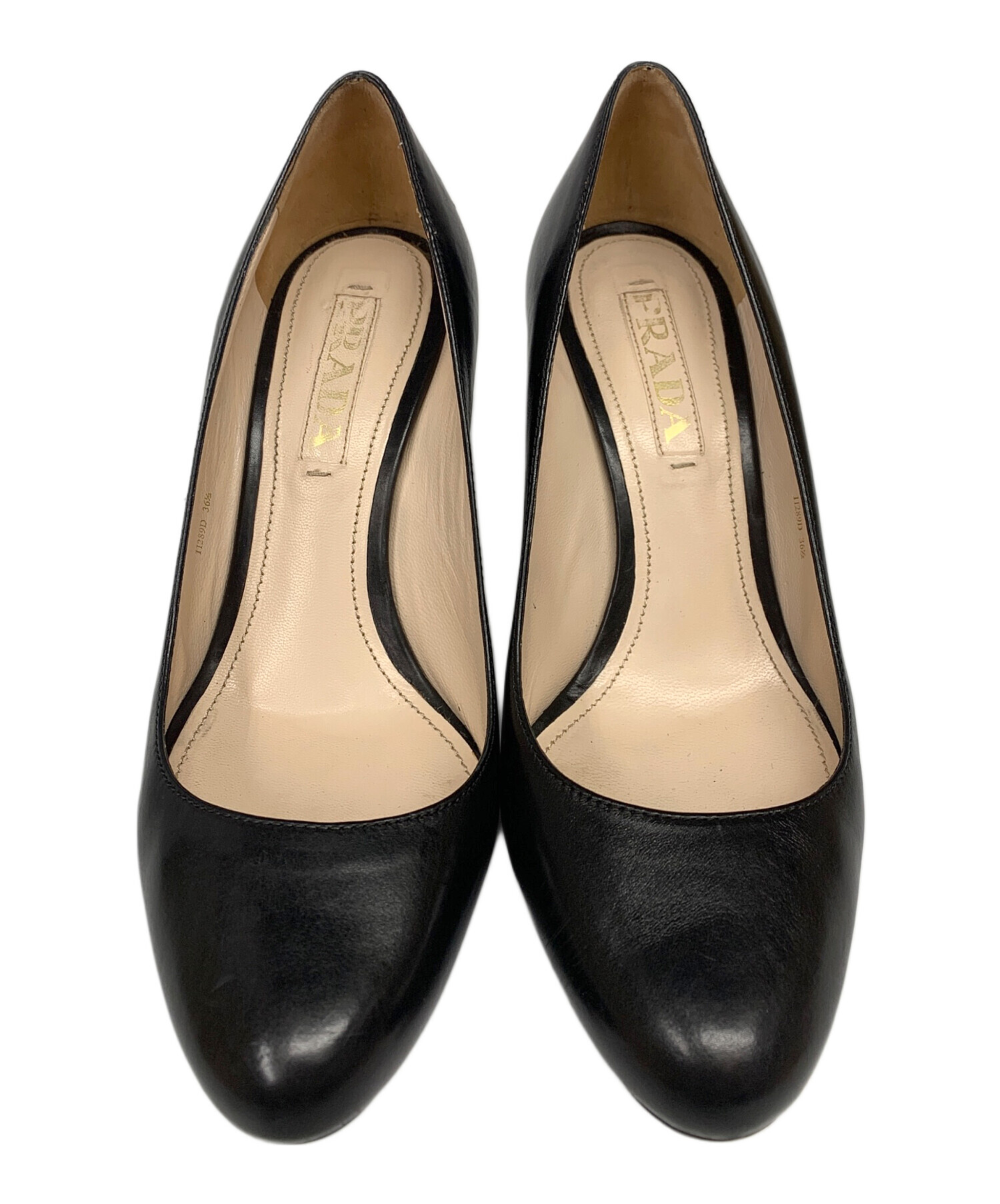 中古・古着通販】PRADA (プラダ) ヒールパンプス ブラック サイズ:SIZE