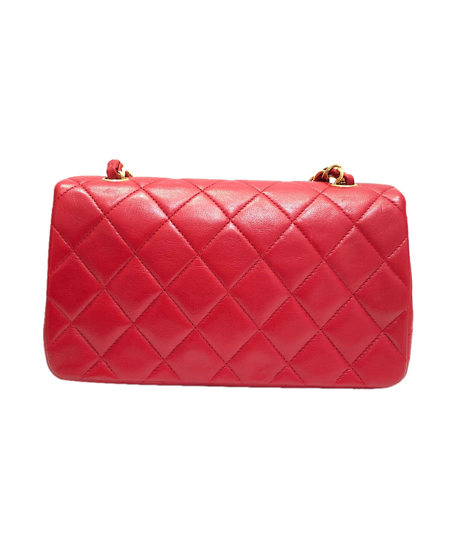 中古・古着通販】CHANEL (シャネル) フルフラップマトラッセ レッド