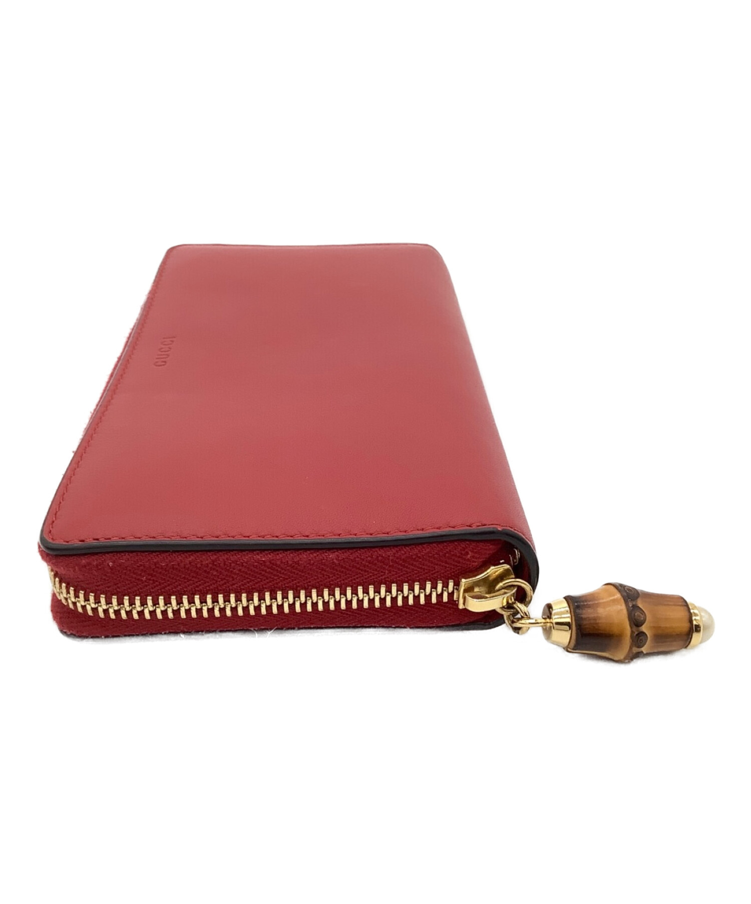 中古・古着通販】GUCCI (グッチ) ラウンドファスナー財布 レッド