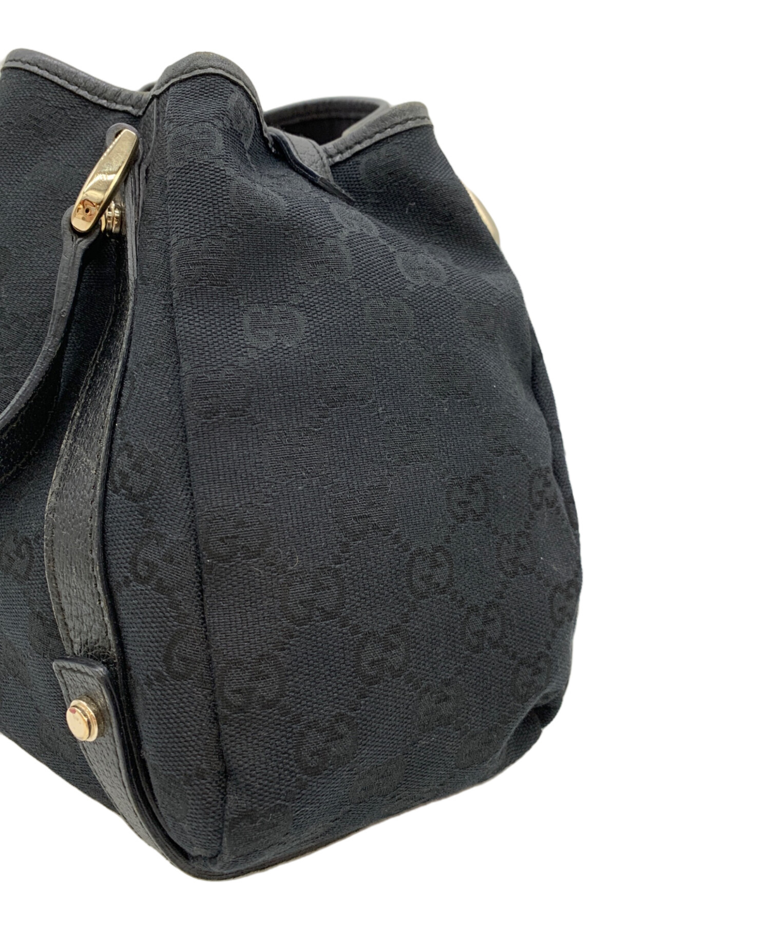 中古・古着通販】GUCCI (グッチ) ハンドバッグ ブラック｜ブランド  