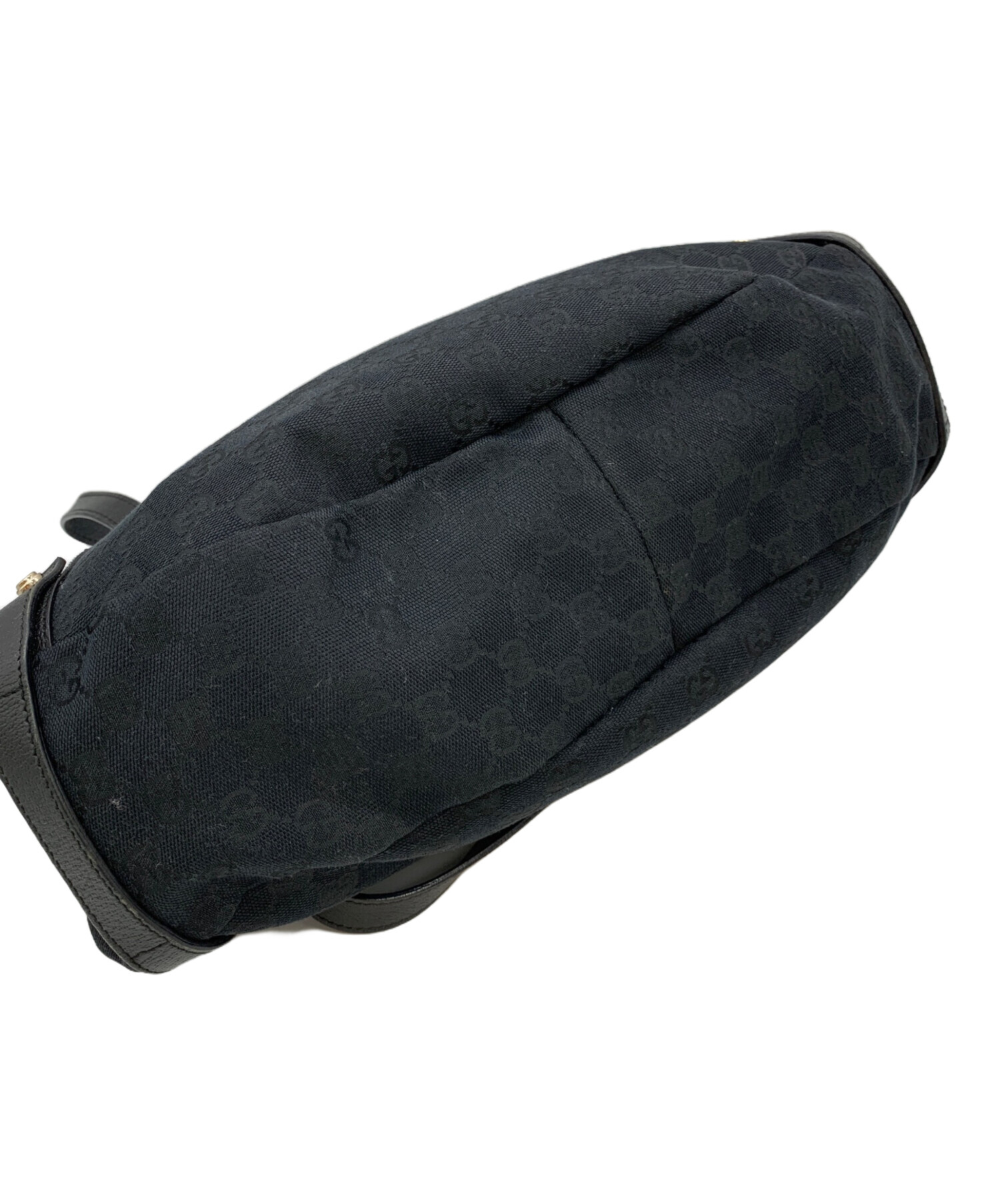 GUCCI - GUCCI グッチ ハンドバッグ - 黒x紺 【古着】【中古  