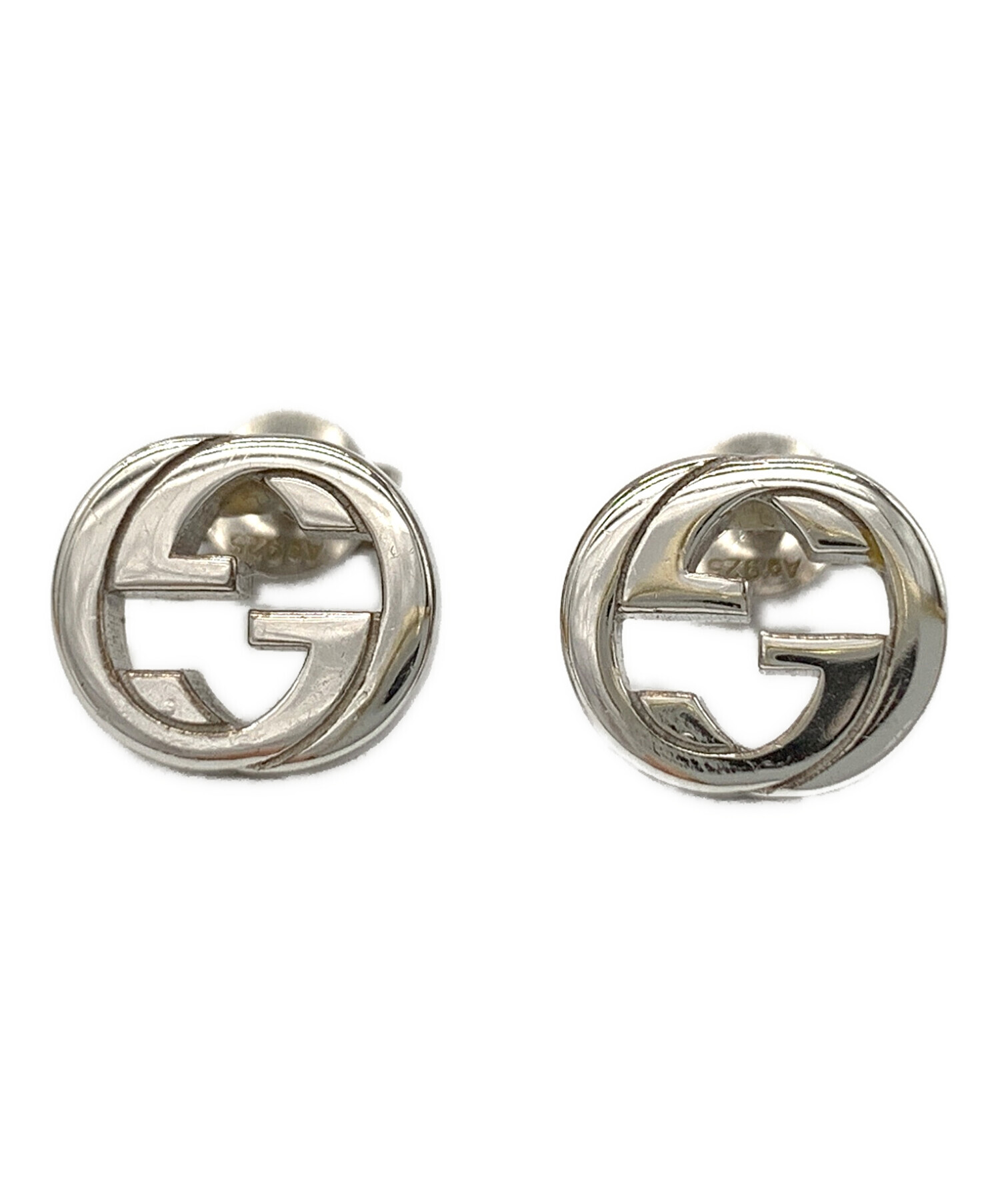 新品✨　グッチ　ピアス　インターロッキング　GG シルバー Ag 925 値下⭕️ GUCCI（グッチ） Ag925 インターロッキングG ピアス シルバー