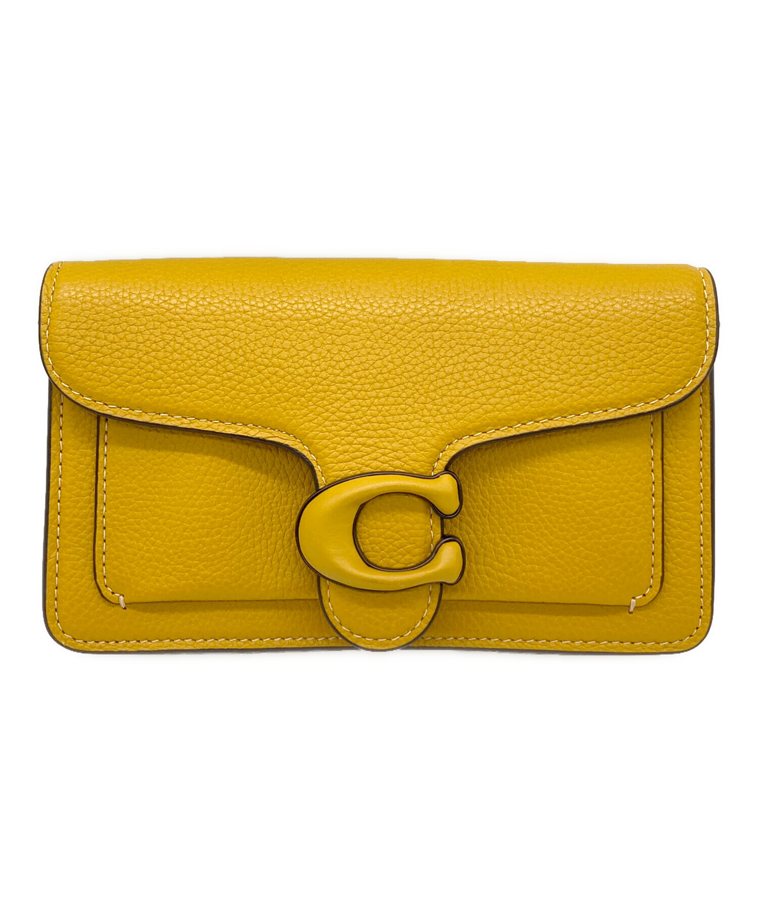 中古・古着通販】COACH (コーチ) チェーンショルダーポーチ イエロー 