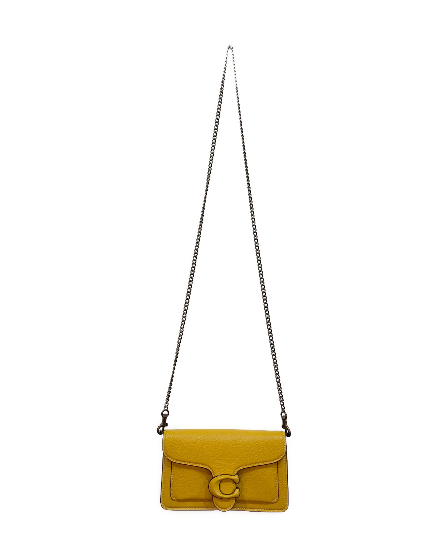 中古・古着通販】COACH (コーチ) チェーンショルダーポーチ イエロー 