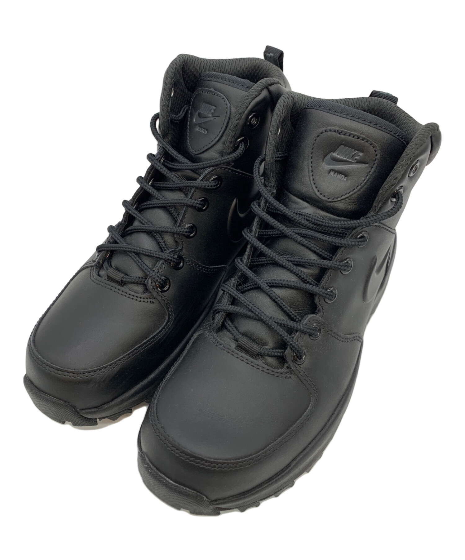 中古・古着通販】NIKE (ナイキ) マノアレザーブーツ ブラック サイズ 