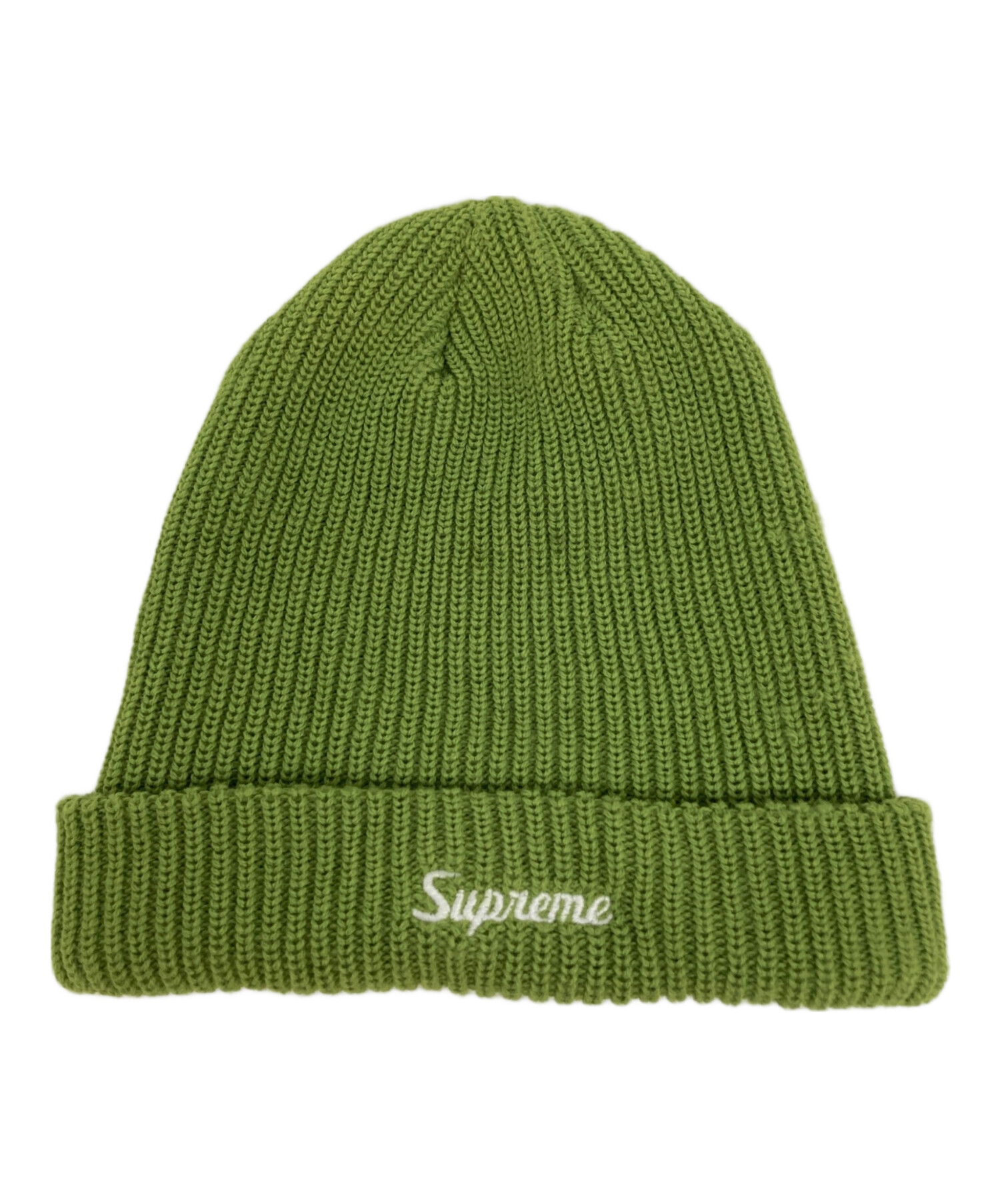 Supreme ニット帽 オリーブグリーン 中古・古着通販】Supreme (シュプリーム) ニット帽 グリーン｜ブランド