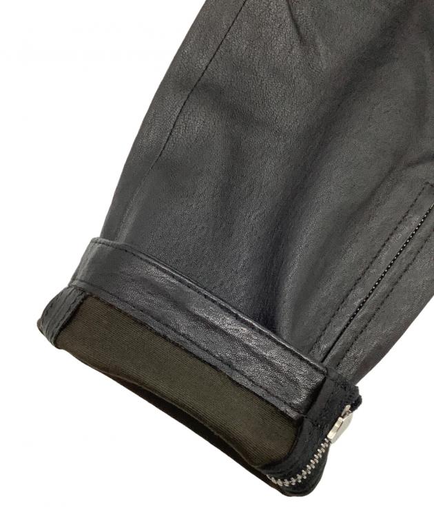 【新品未使用】ドゥロワー レザーライクトラックパンツ size34 中古・古着通販】DRAWER (ドゥロワー) ラムレザーパンツ ブラック