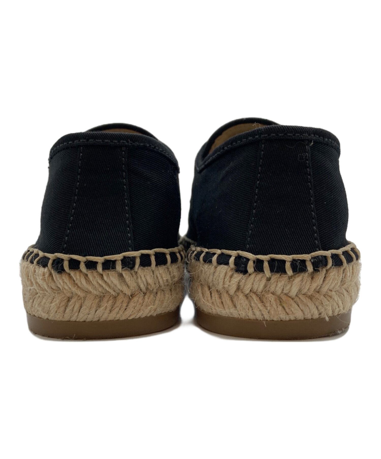 中古・古着通販】PRADA (プラダ) エスパドリーユ ブラック サイズ:35