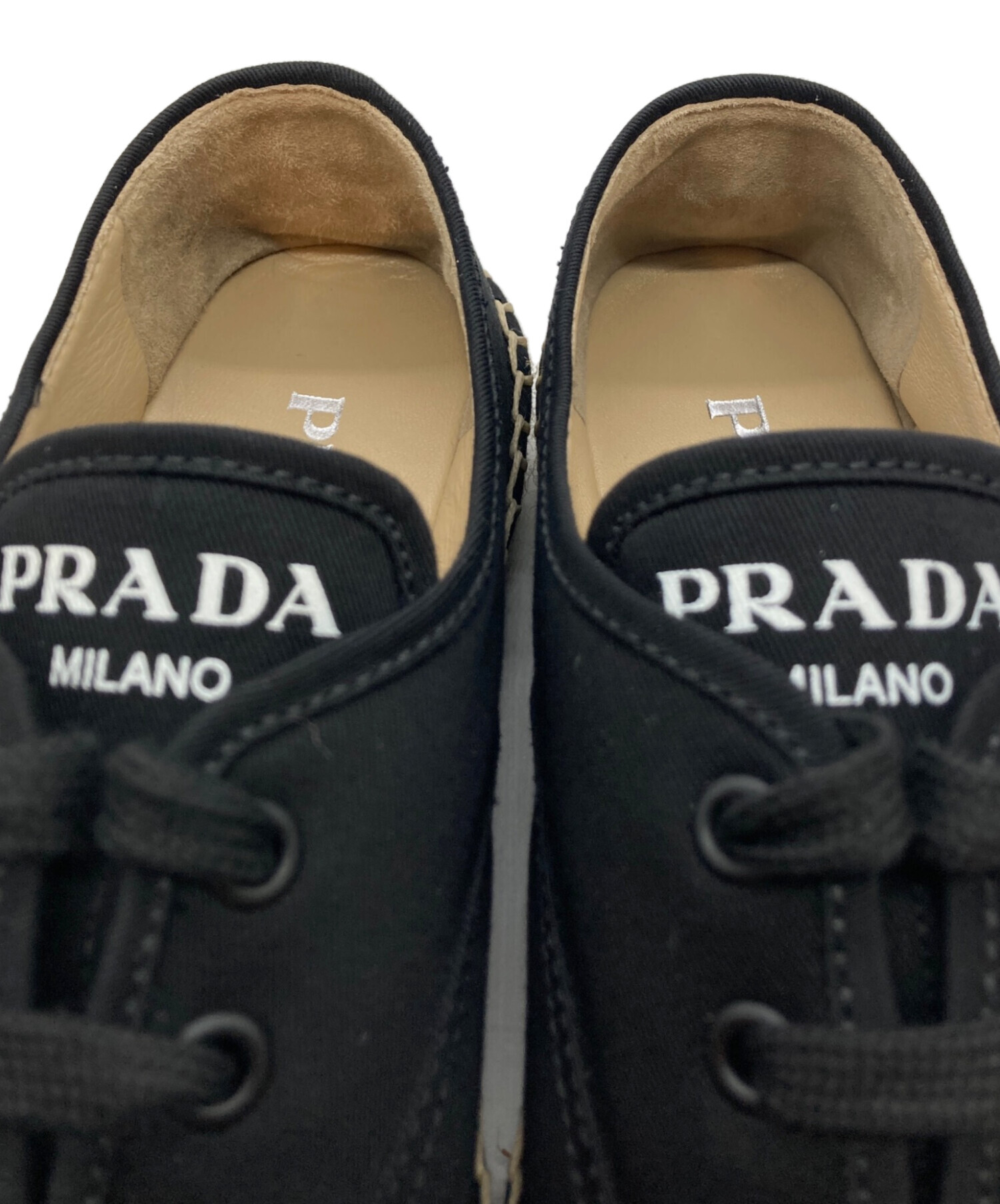 中古・古着通販】PRADA (プラダ) エスパドリーユ ブラック サイズ:35
