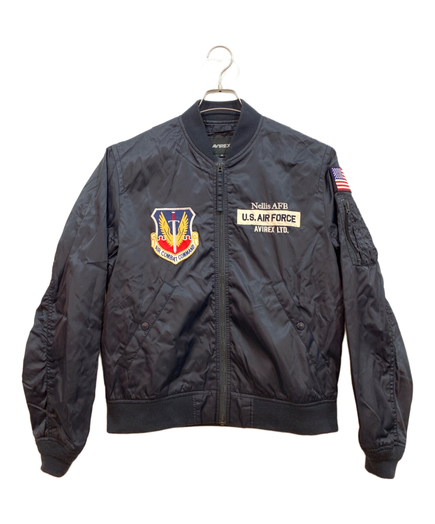 中古・古着通販】AVIREX (アヴィレックス) MA-1ジャケット ネイビー 