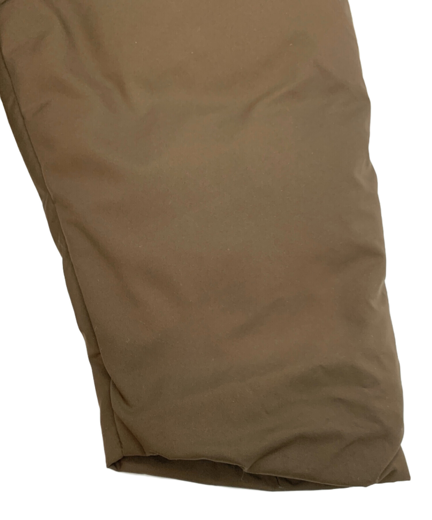 美品＊mizuiro ind ドレープダウンコート 茶色 ブラウン ロング mizuiroind（ミズイロインド）の「ドレープロングダウンコート（ダウン