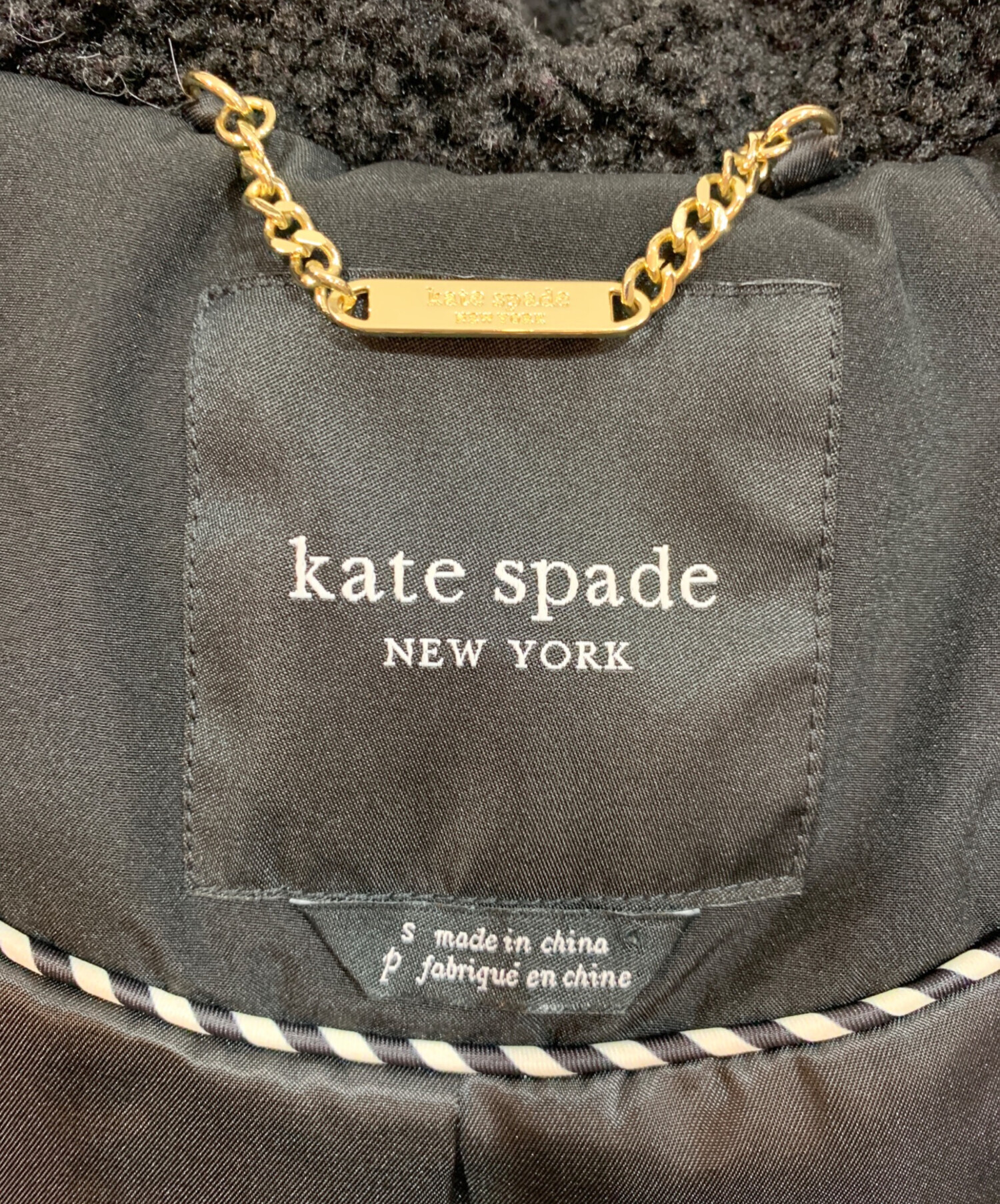 中古・古着通販】Kate Spade (ケイトスペード) ダウンコート ブラック
