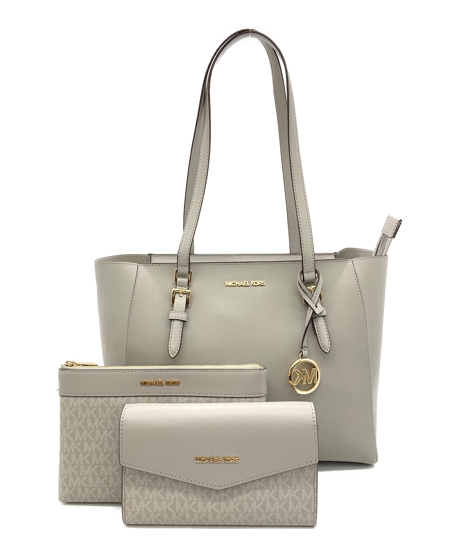 中古・古着通販】MICHAEL KORS (マイケルコース) トートバッグ グレー 