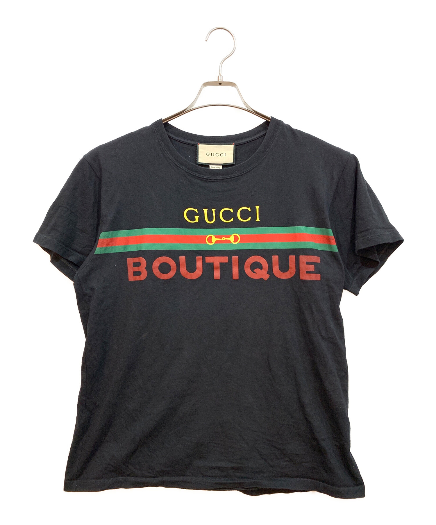 中古・古着通販】GUCCI (グッチ) プリントTシャツ ブラック サイズ:XS