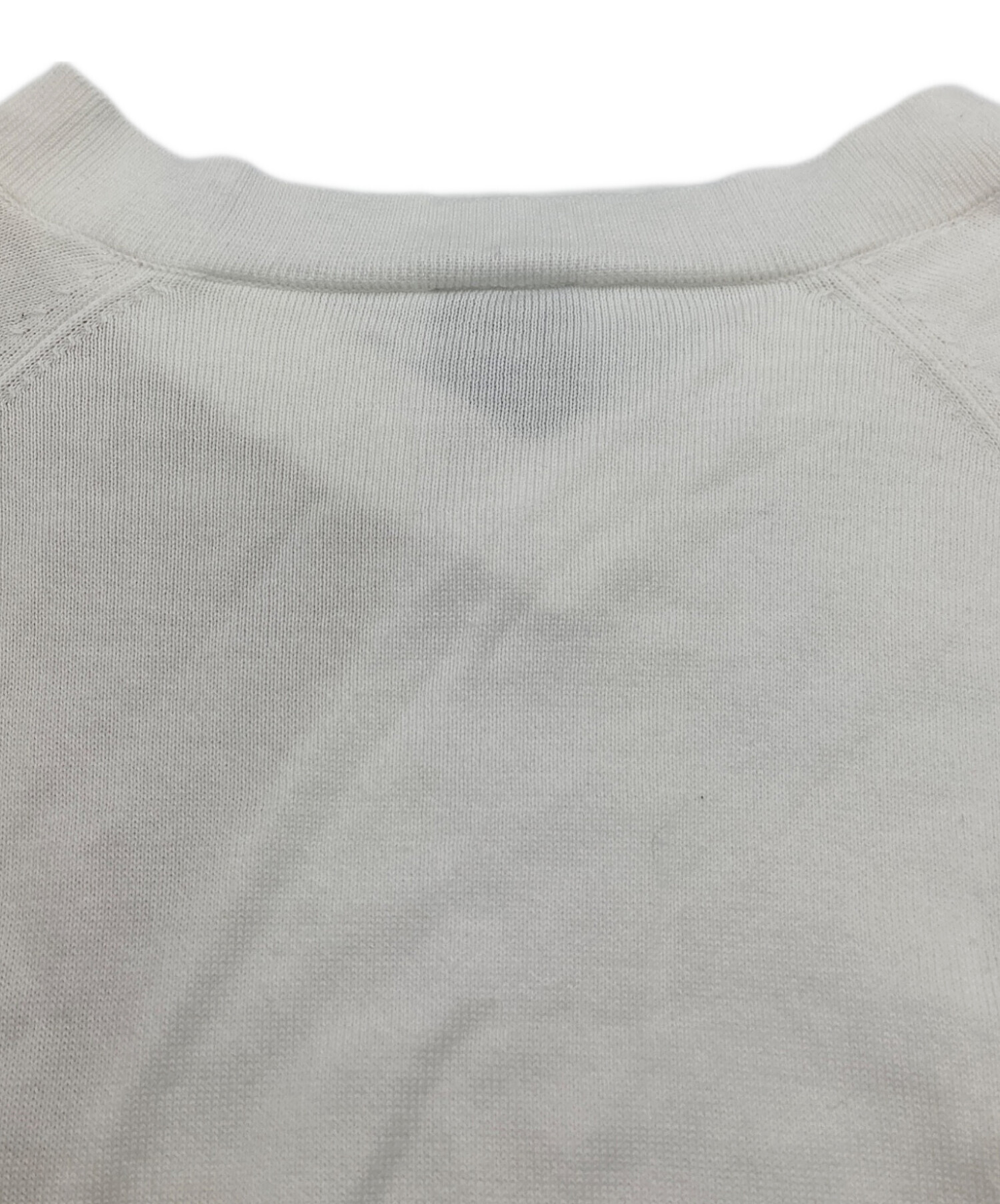 中古・古着通販】NIKE (ナイキ) Vネックニット ベージュ×ホワイト 