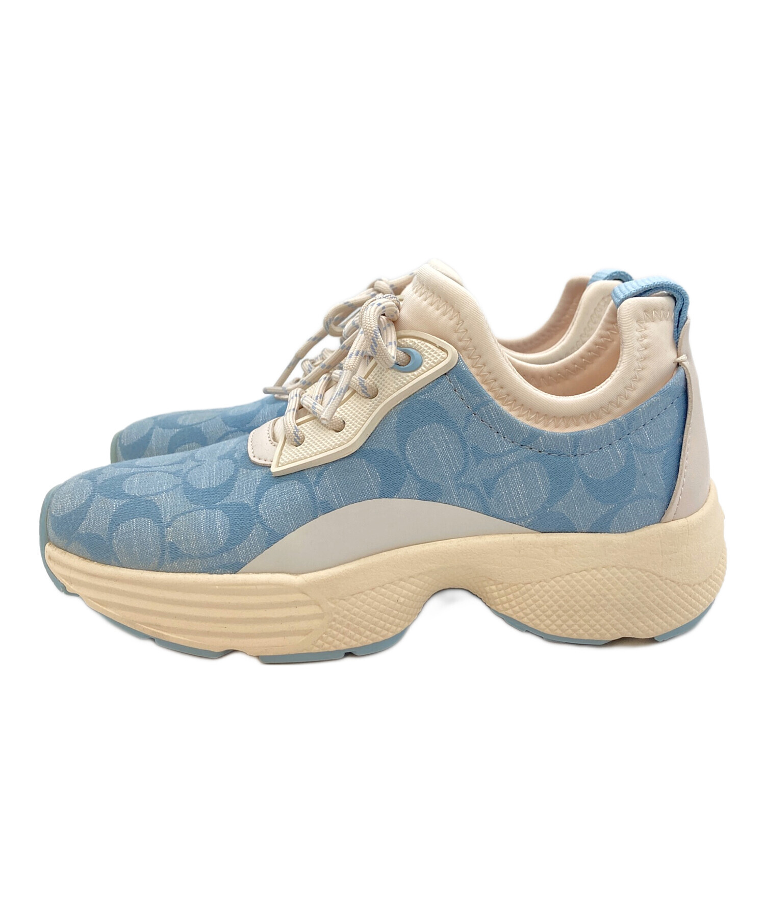 中古・古着通販】COACH (コーチ) スニーカー ブルー サイズ:23.0