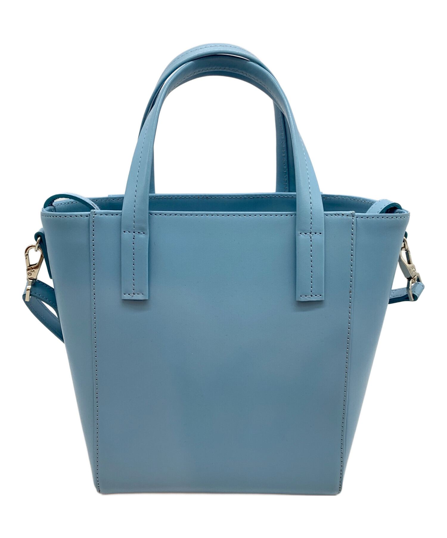 VASIC ヴァジック 2way トートバッグ ショルダーバッグ レザー 水色 