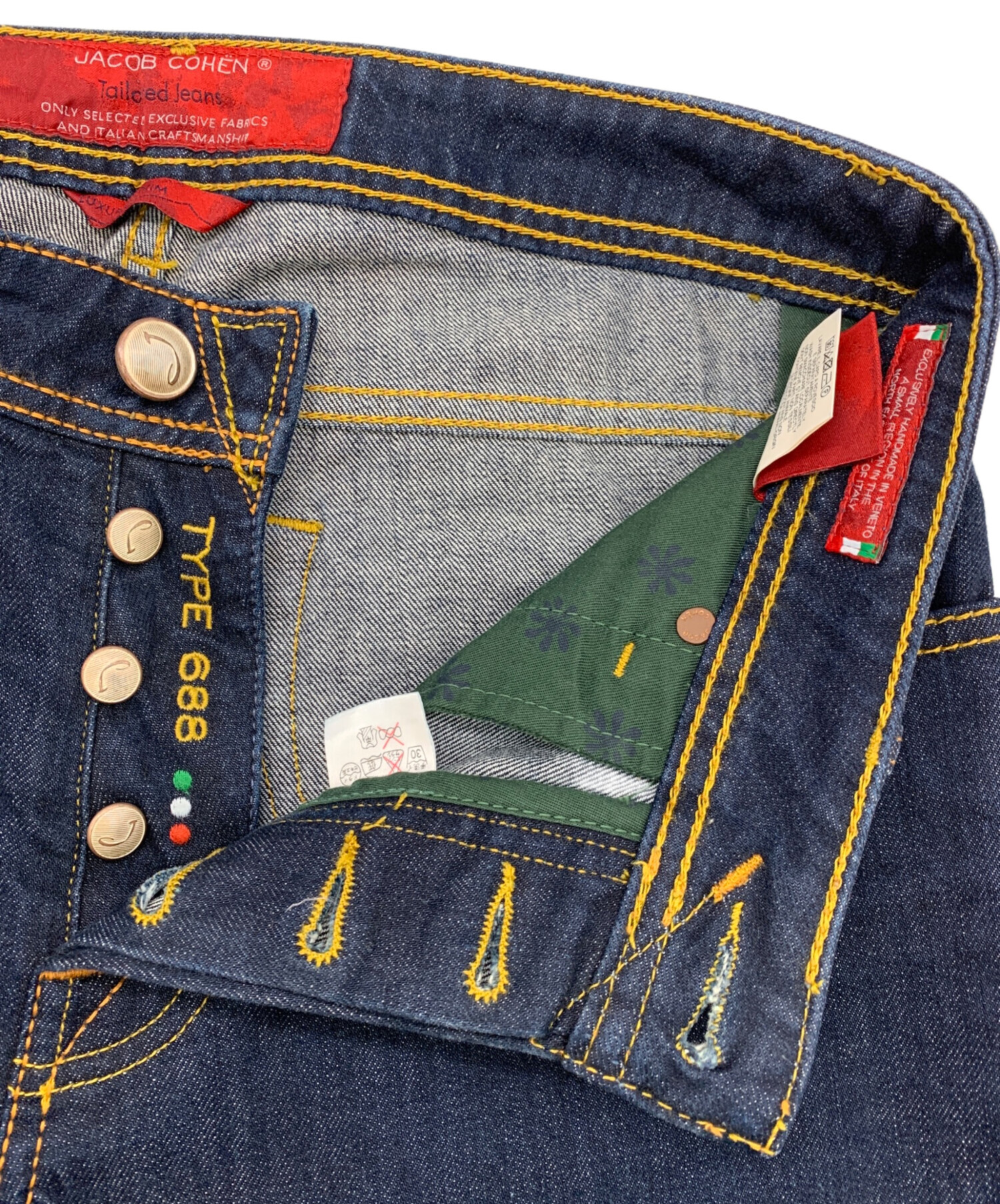 JACOB COHEN ヤコブコーエン PW688 COMPORT インディゴ ボタンフライ