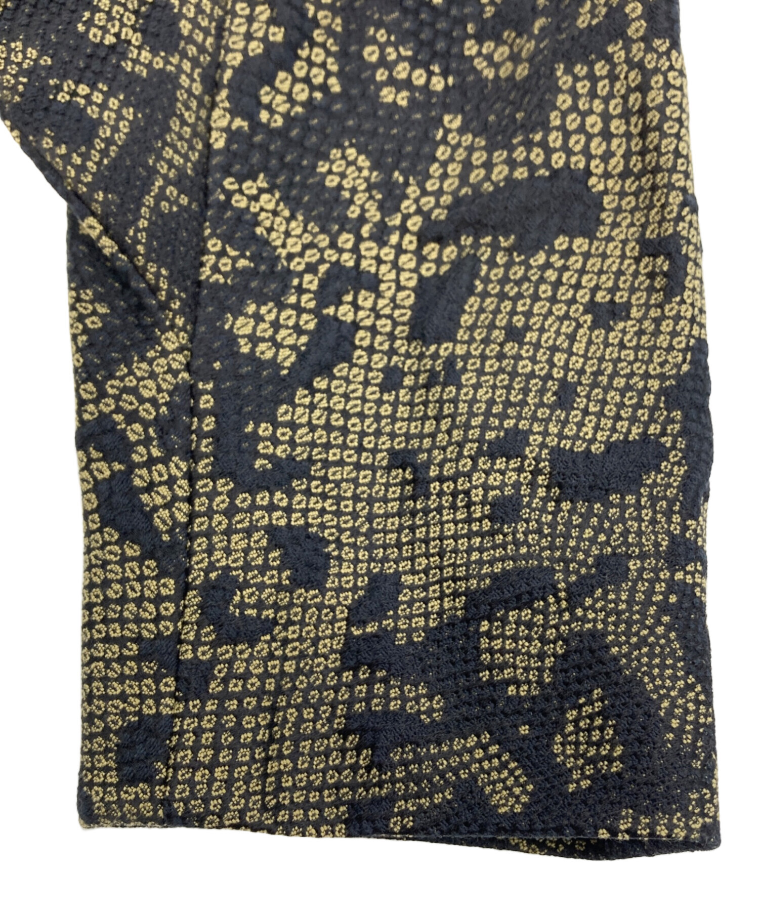 中古・古着通販】GUCCI (グッチ) 半袖ワンピース ブラック×ベージュ