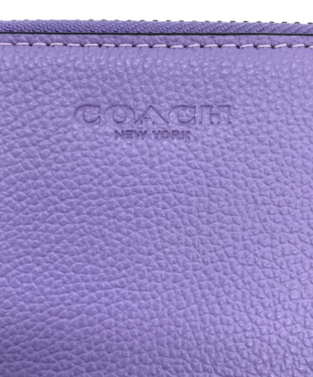 中古・古着通販】COACH (コーチ) ラウンドファスナー財布 ラベンダー