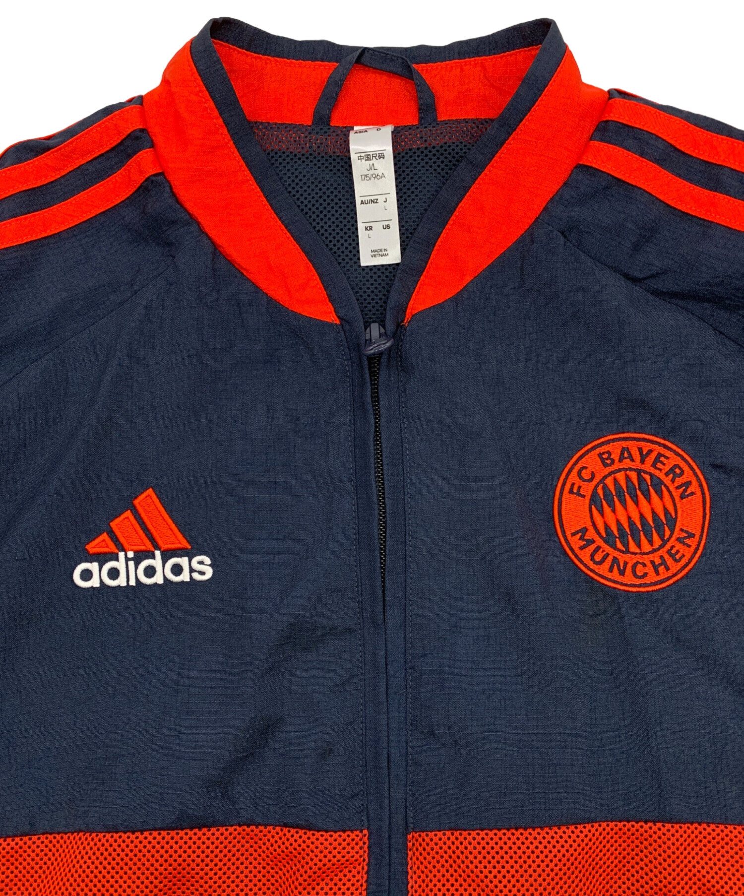 中古・古着通販】adidas (アディダス) ウーブンジャケット ネイビー