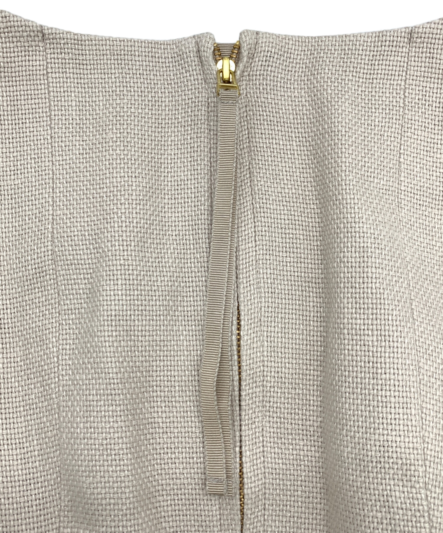 中古・古着通販】ANAYI (アナイ) ノースリーブワンピース ベージュ