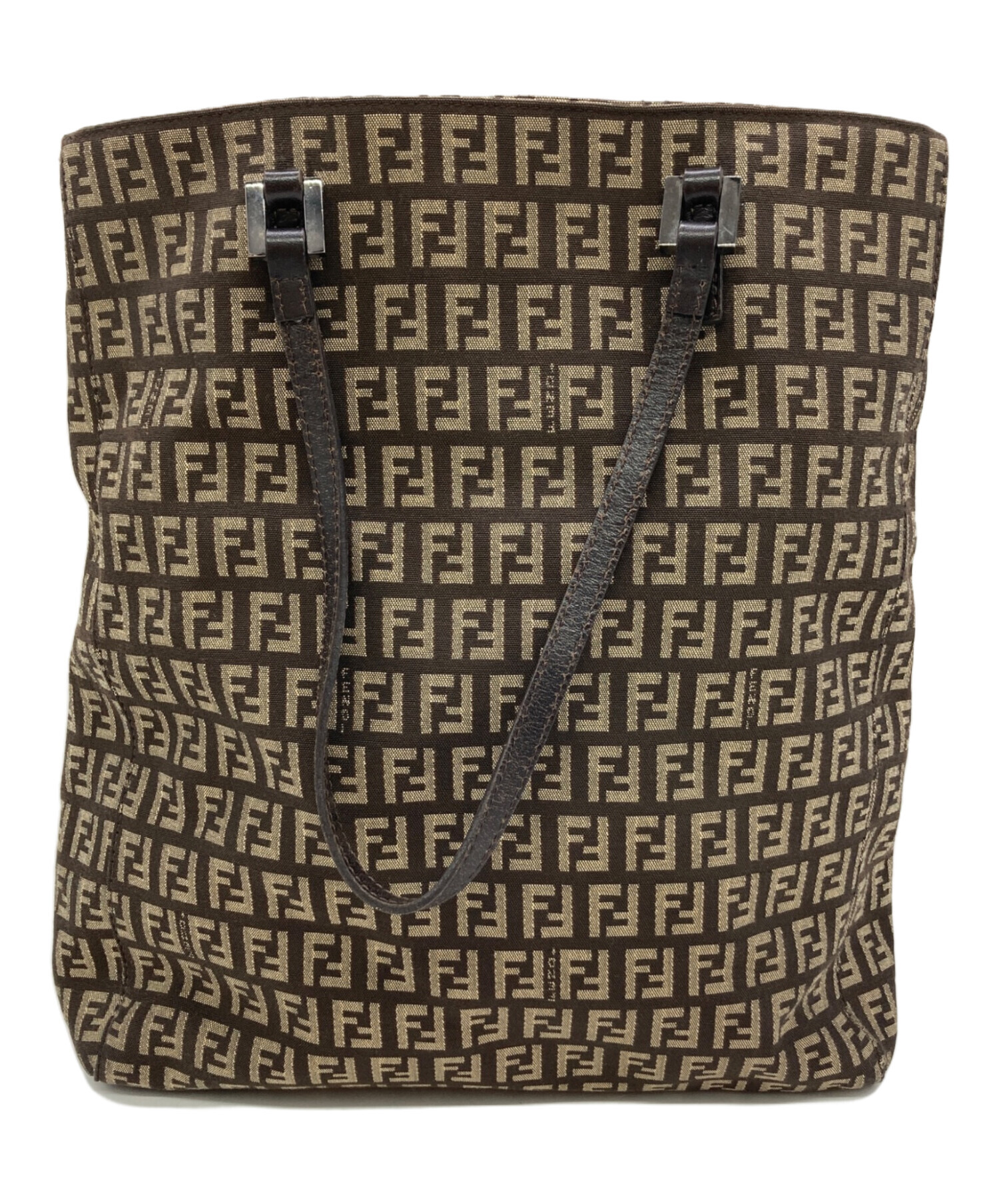 中古・古着通販】FENDI (フェンディ) トートバッグ ベージュ×ダーク 