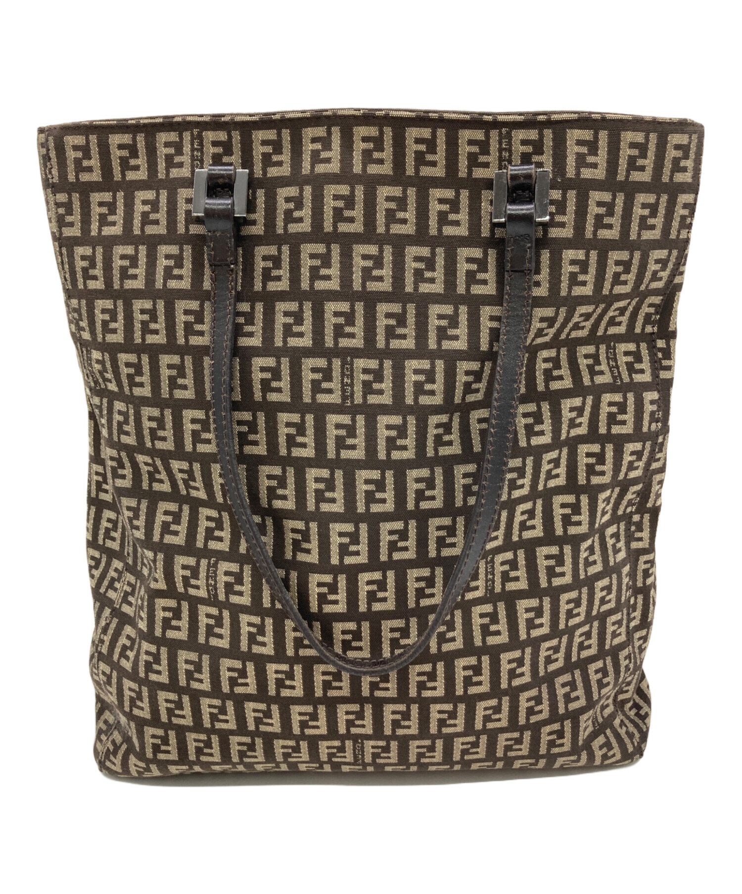 中古・古着通販】FENDI (フェンディ) トートバッグ ベージュ×ダーク