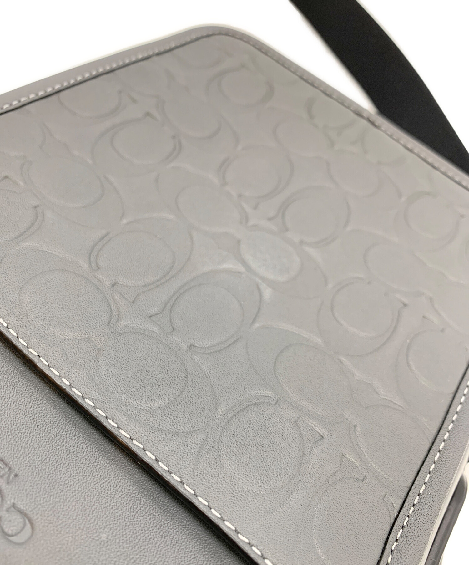 中古・古着通販】COACH (コーチ) ショルダーバッグ グレー｜ブランド