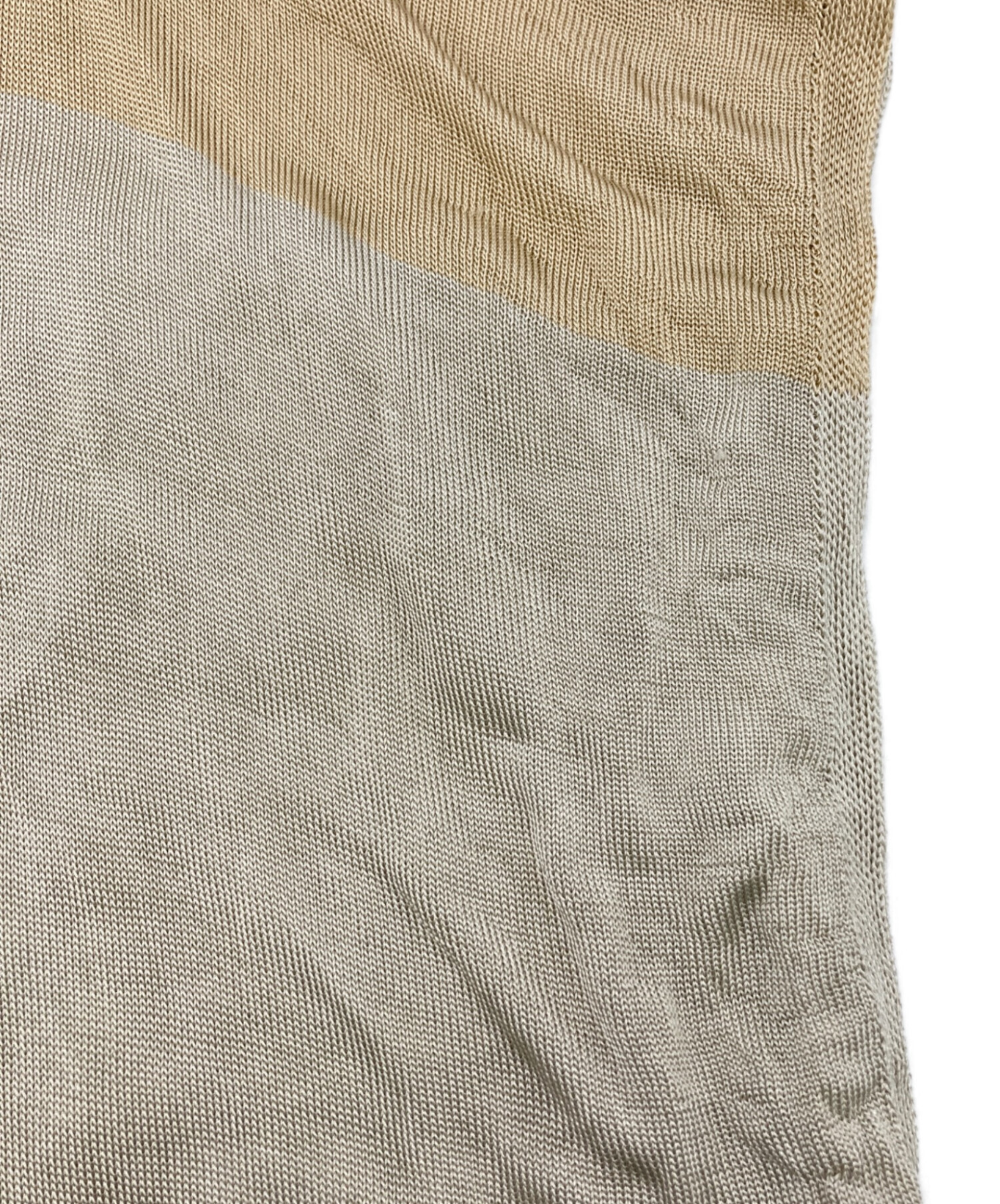 中古・古着通販】ISSEY MIYAKE (イッセイミヤケ) 薄手ニット ベージュ 