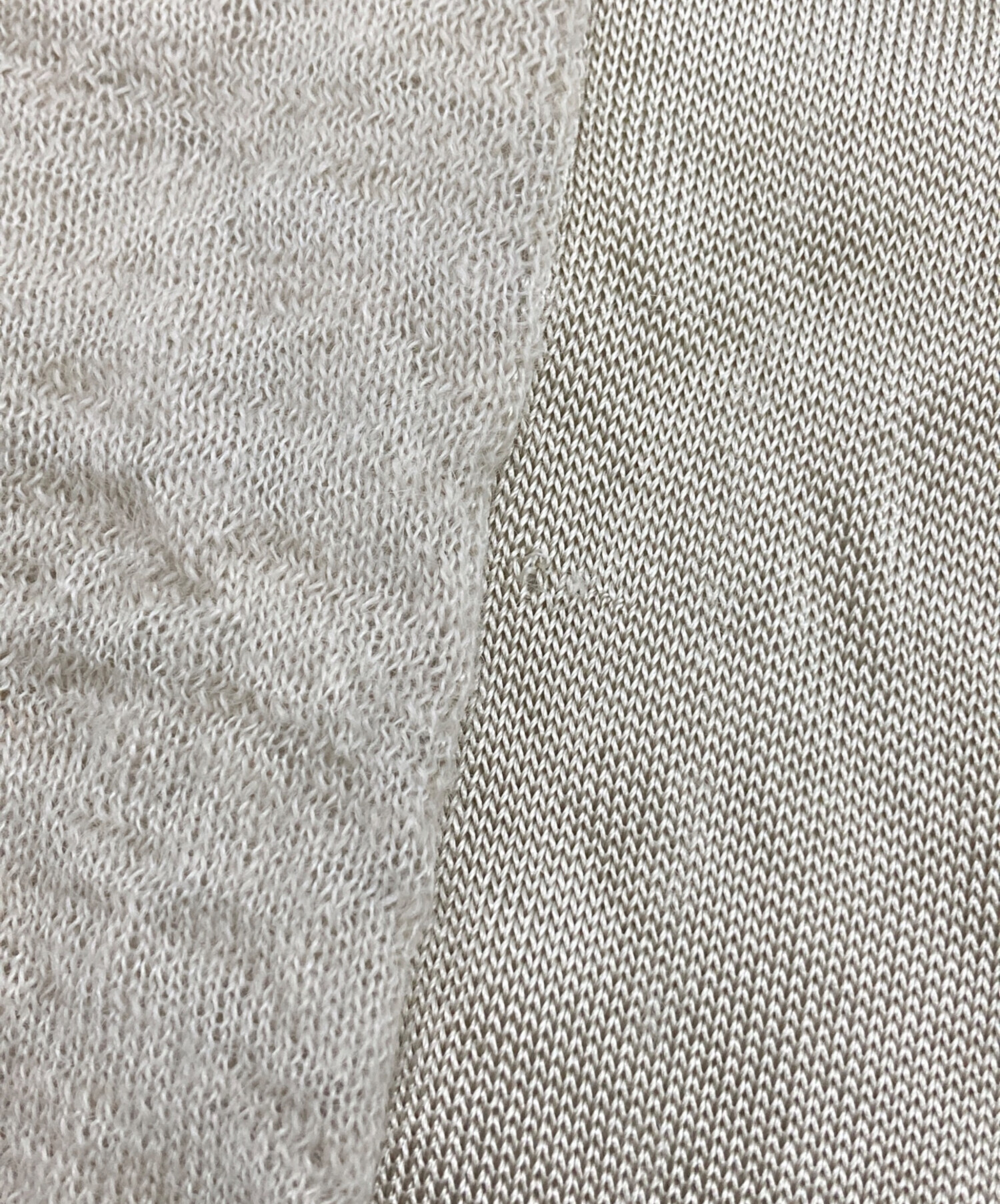 中古・古着通販】ISSEY MIYAKE (イッセイミヤケ) 薄手ニット ベージュ 