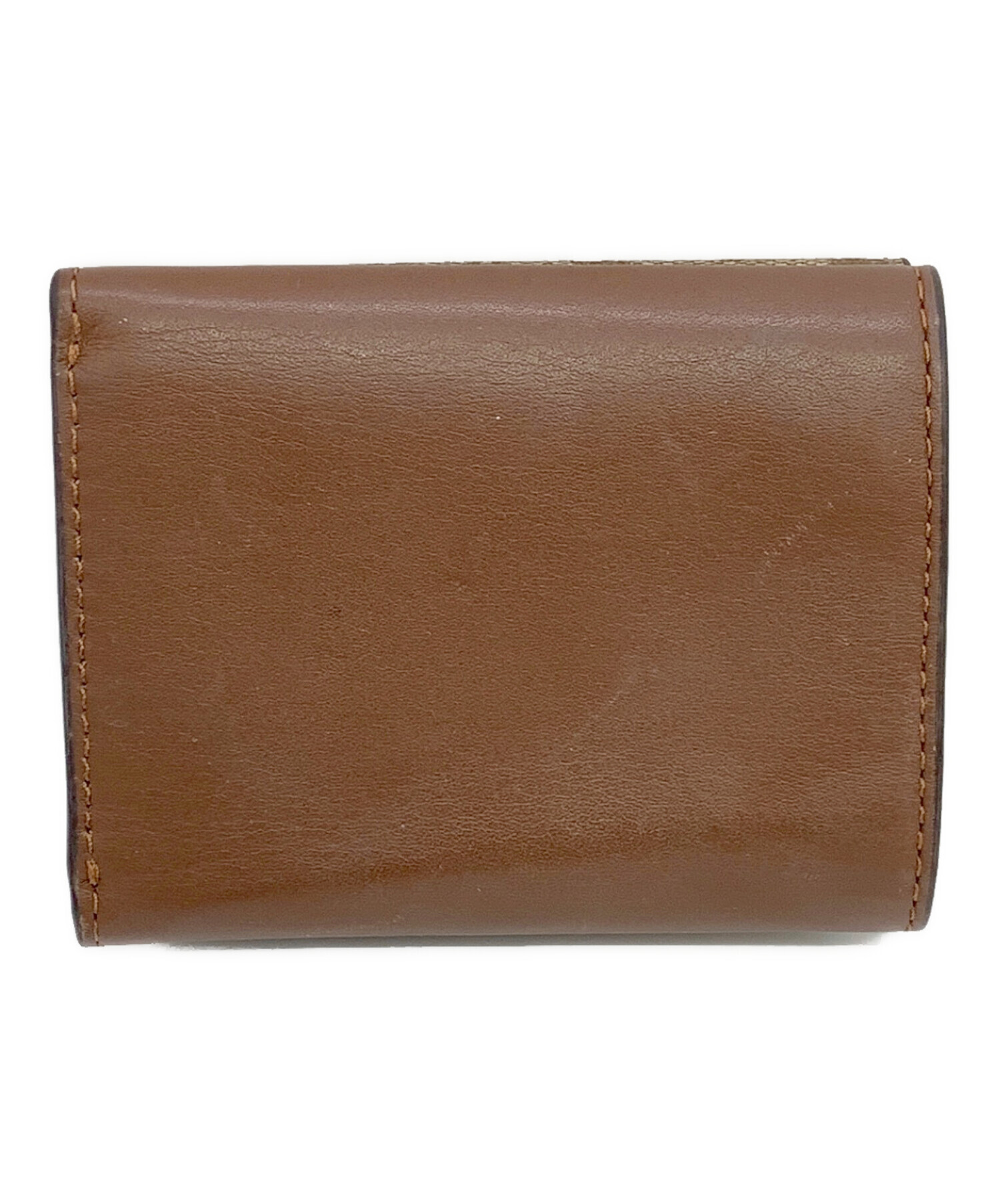 【美品】コーチ COACH 三つ折り財布 ベージュ/ブラウン　y2k 平成レトロ 中古・古着通販】COACH (コーチ) 3つ折り財布 ベージュ｜ブランド