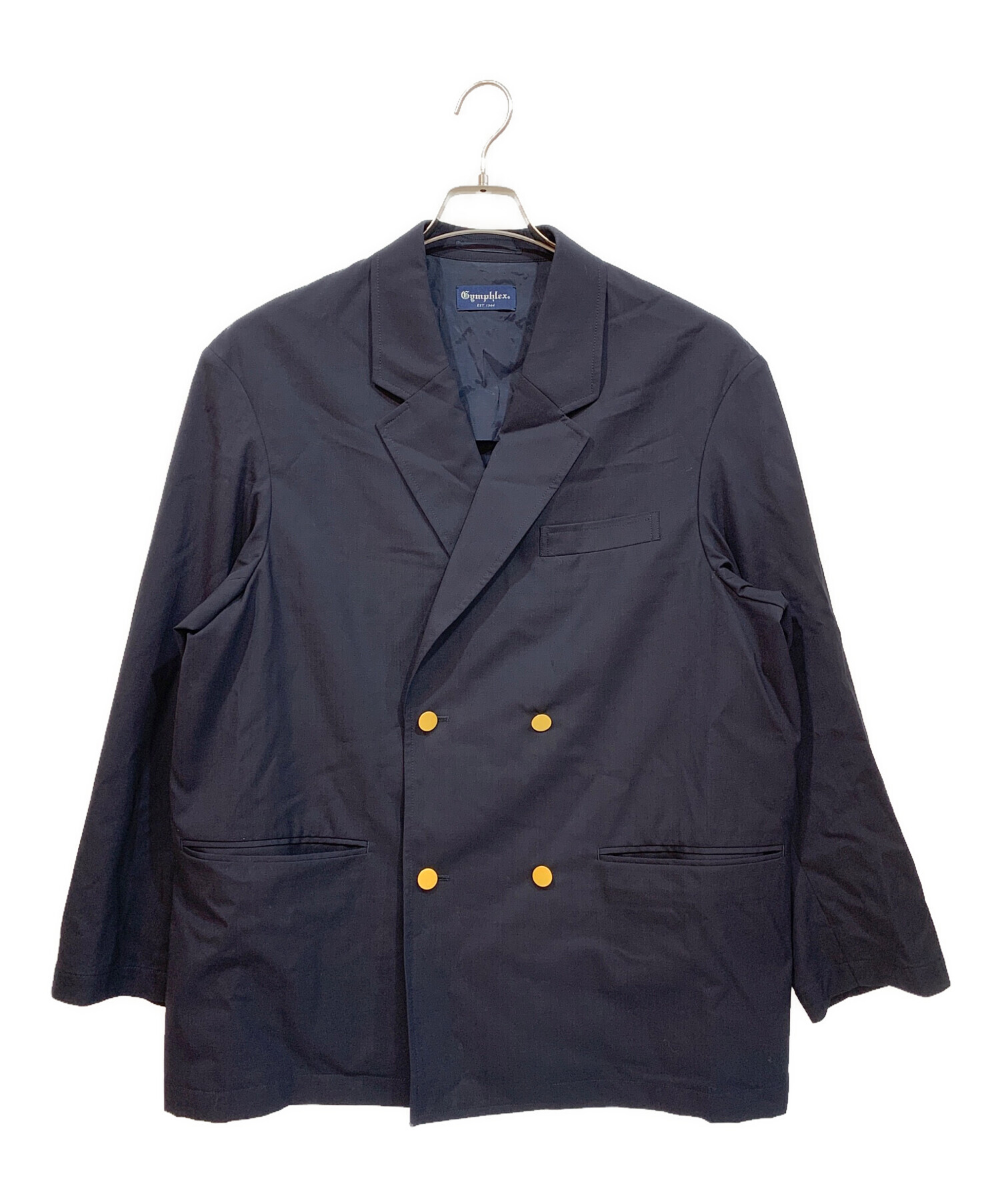 Gymphlex　ジムフレックス　ダブルブレストジャケット　ダブル　紺ブレ Gymphlex ジムフレックス ダブルブレストジャケット ダブル 紺ブレ