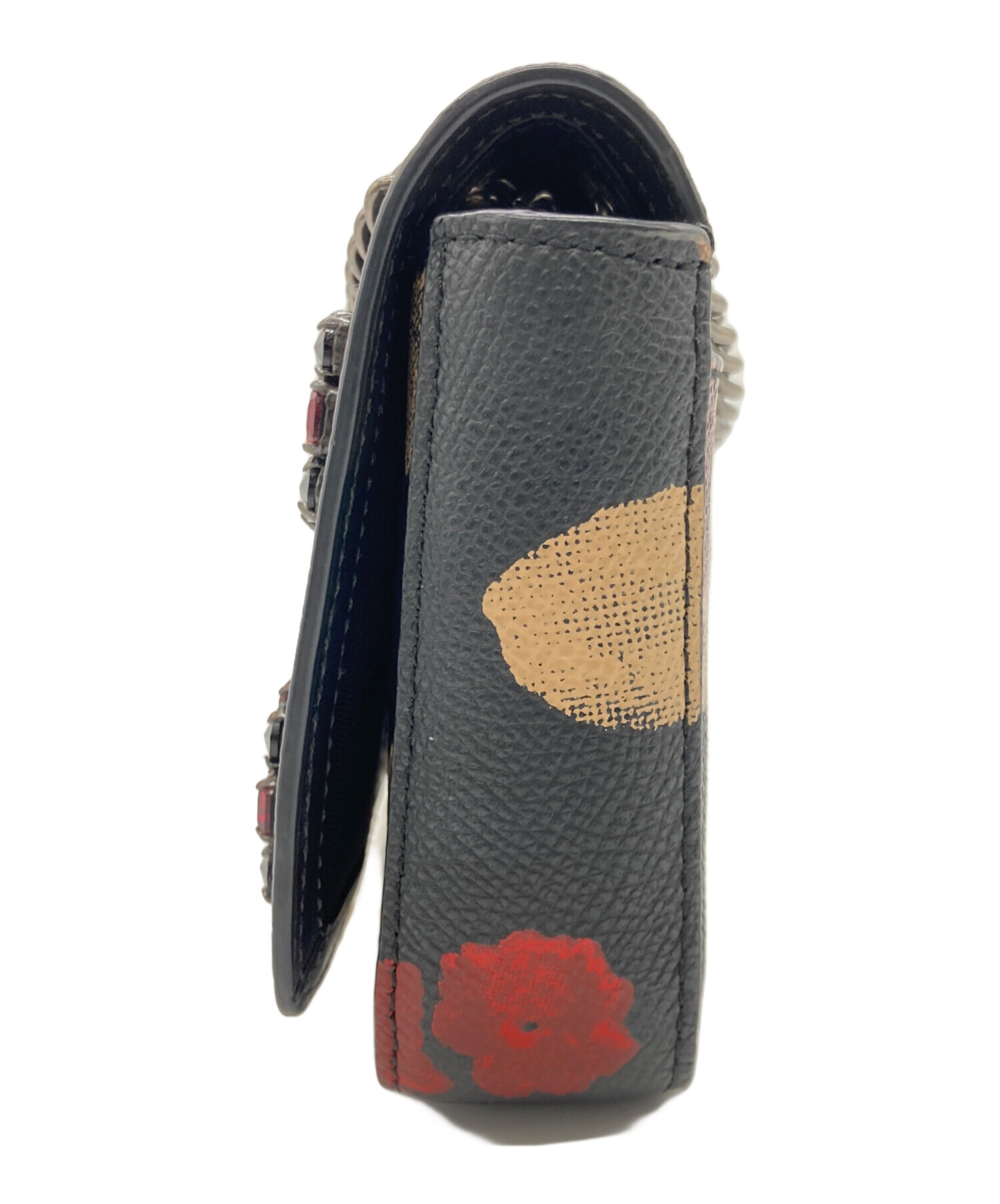 中古・古着通販】COACH (コーチ) チェーンショルダーバッグ ブラック 