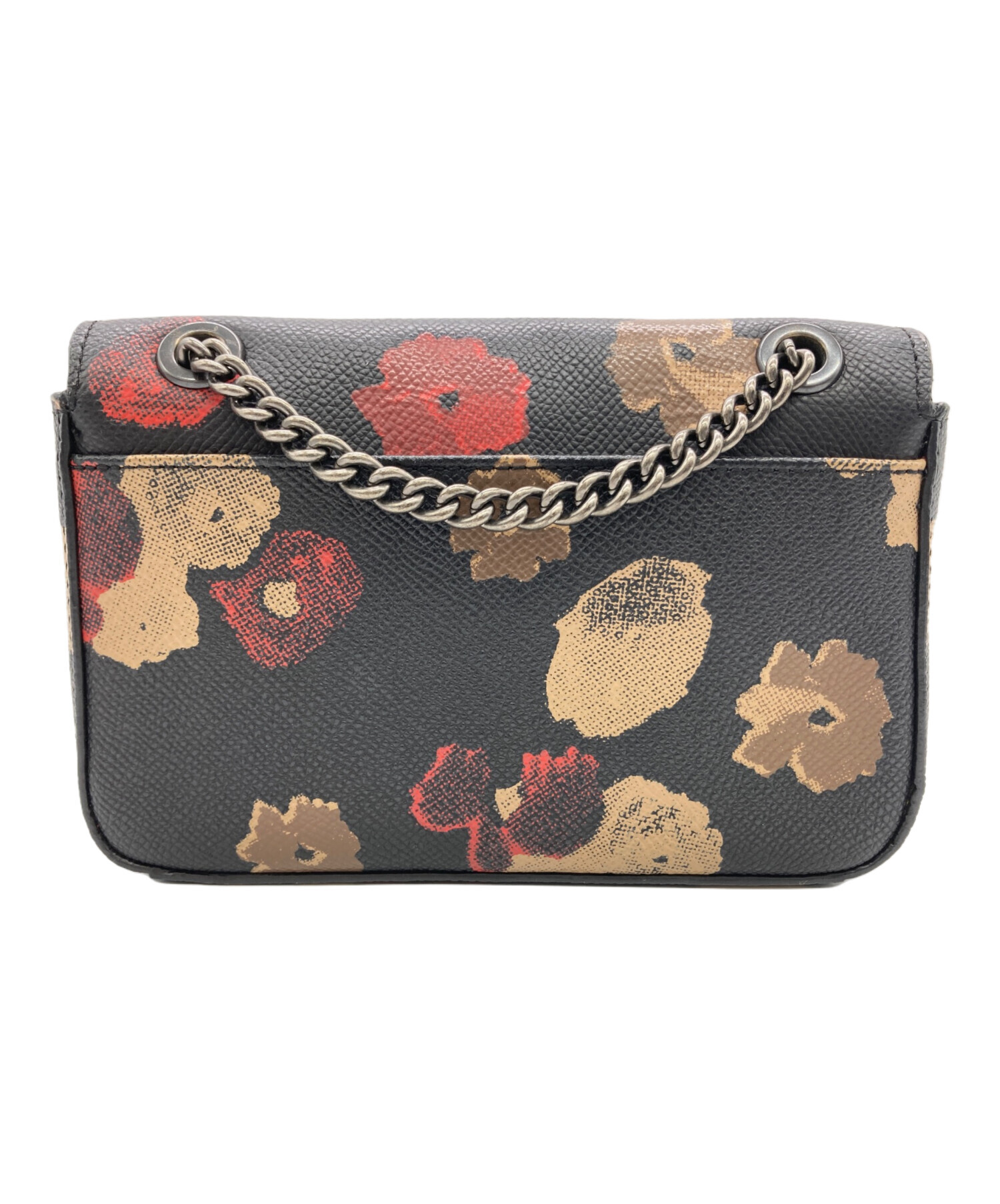 中古・古着通販】COACH (コーチ) チェーンショルダーバッグ ブラック