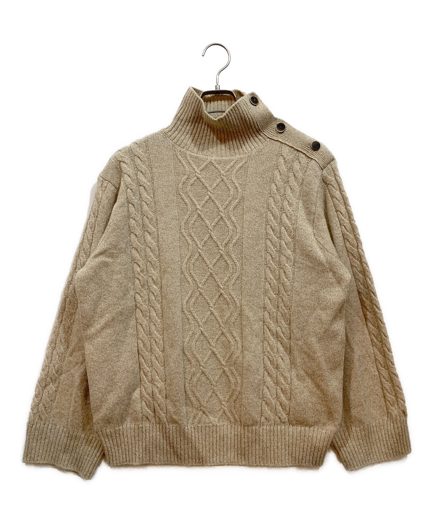 中古・古着通販】A.P.C. (アーペーセー) ウールニット ベージュ サイズ 