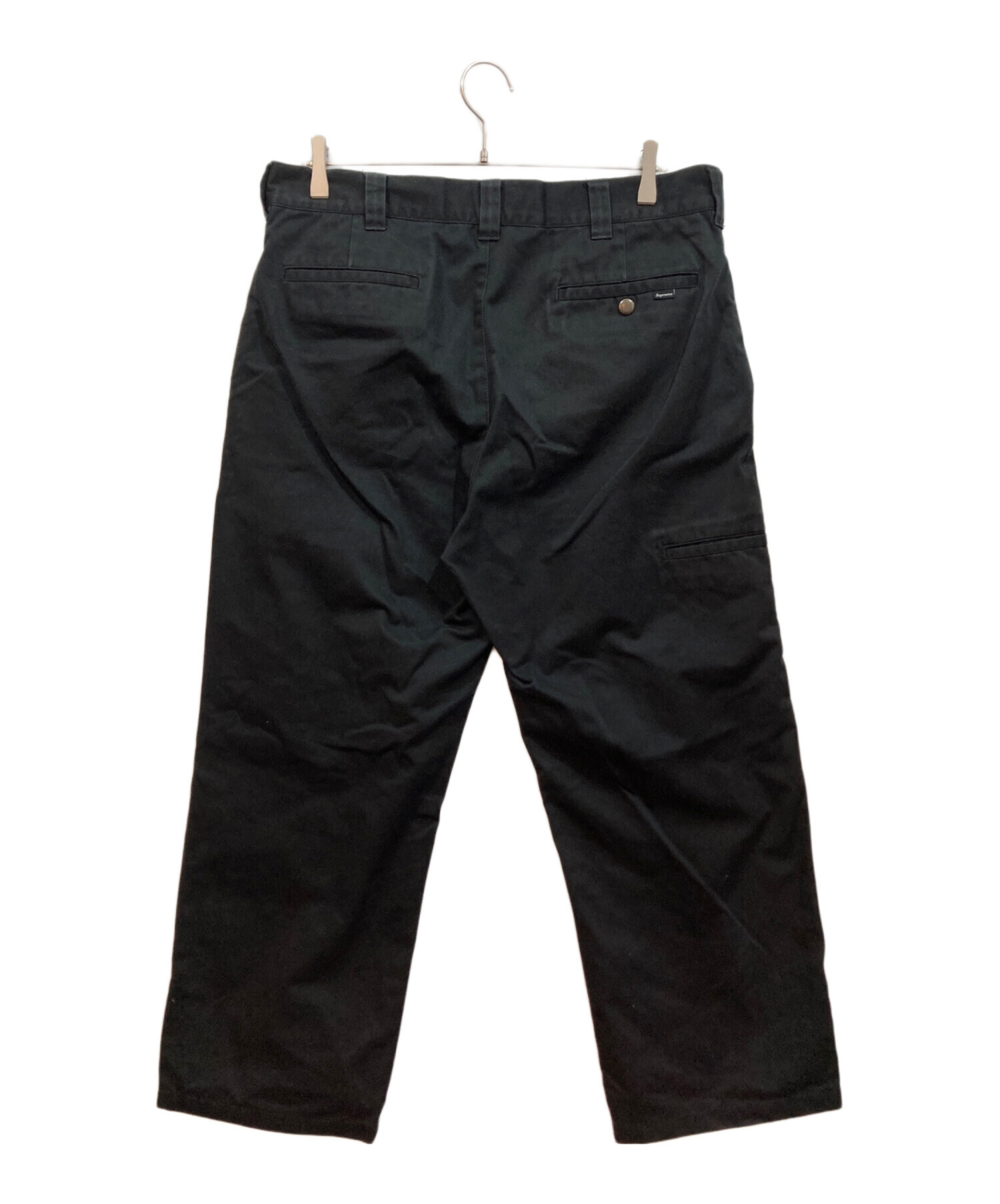 Supreme ブラック チノパン32インチ 中古・古着通販】SUPREME (シュプリーム) チノパン ブラック サイズ:34