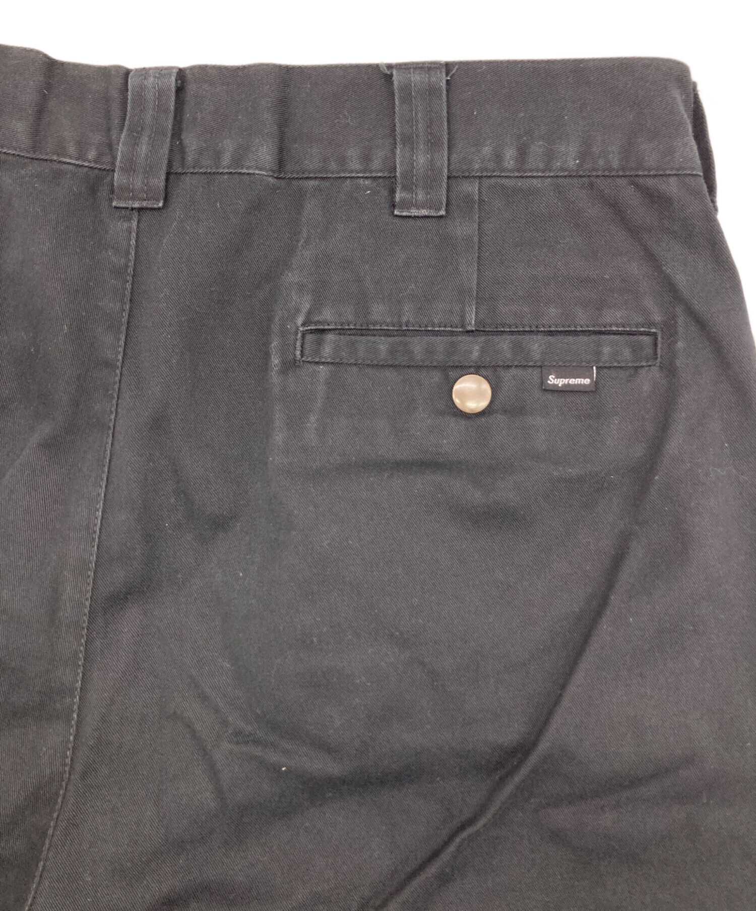 中古・古着通販】SUPREME (シュプリーム) チノパン ブラック サイズ:34